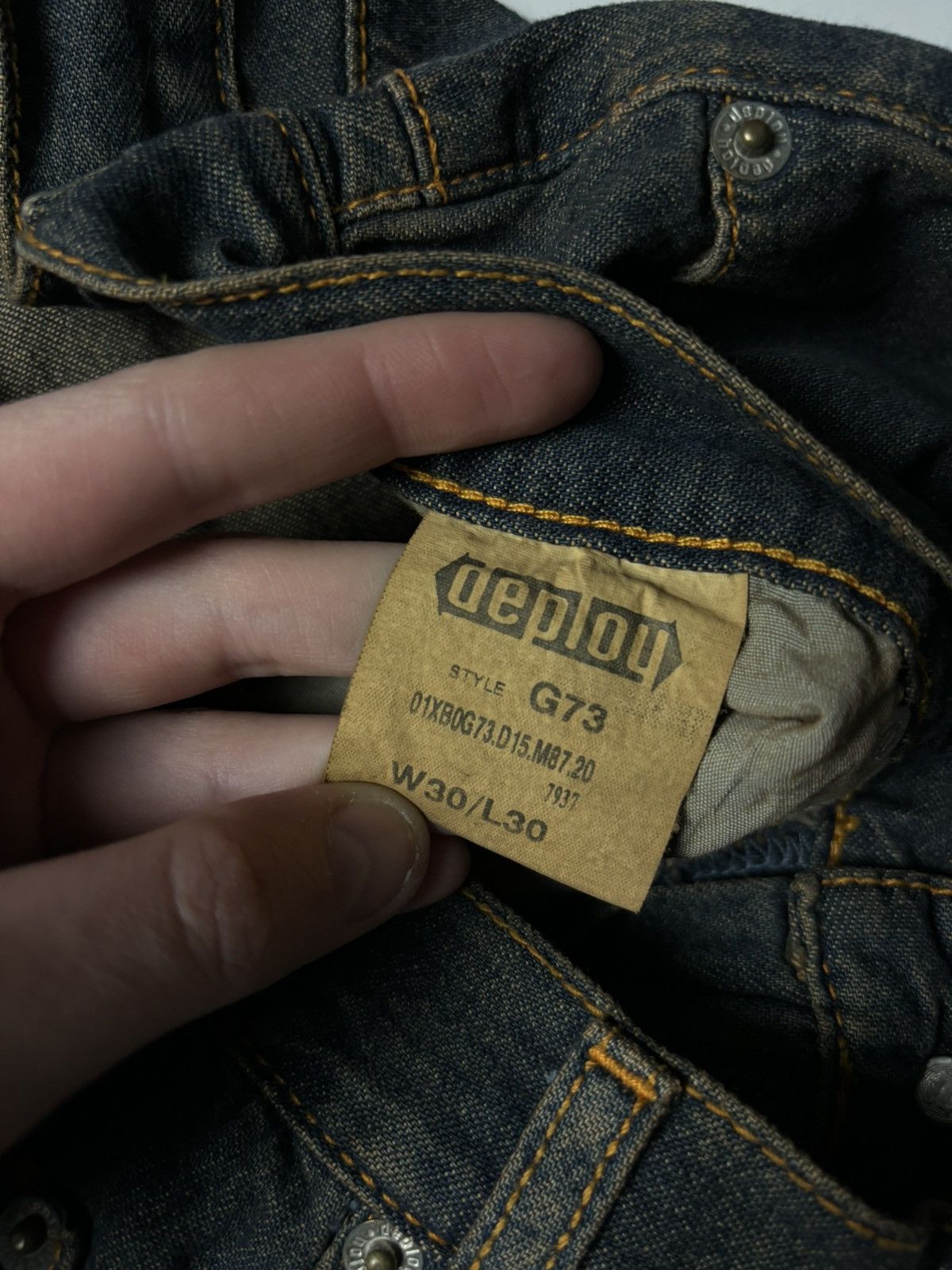 Vintage Vintage washed flared wide jeans denim pants 90s style Size 28" / US 6 / IT 42 - 10 Thumbnail