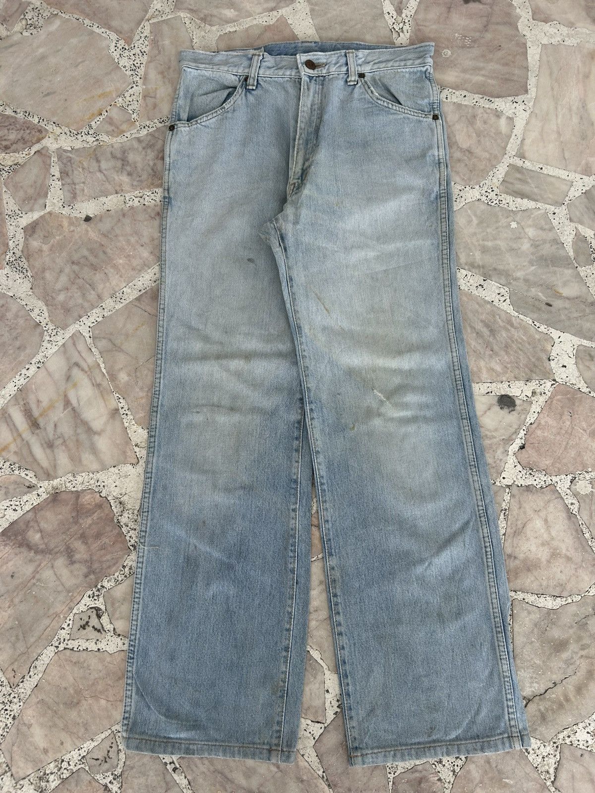 Fruit Of The Loom FOTL Japan Vintage Blue Denim Jeans Size US 33 - 1 Thumbnail