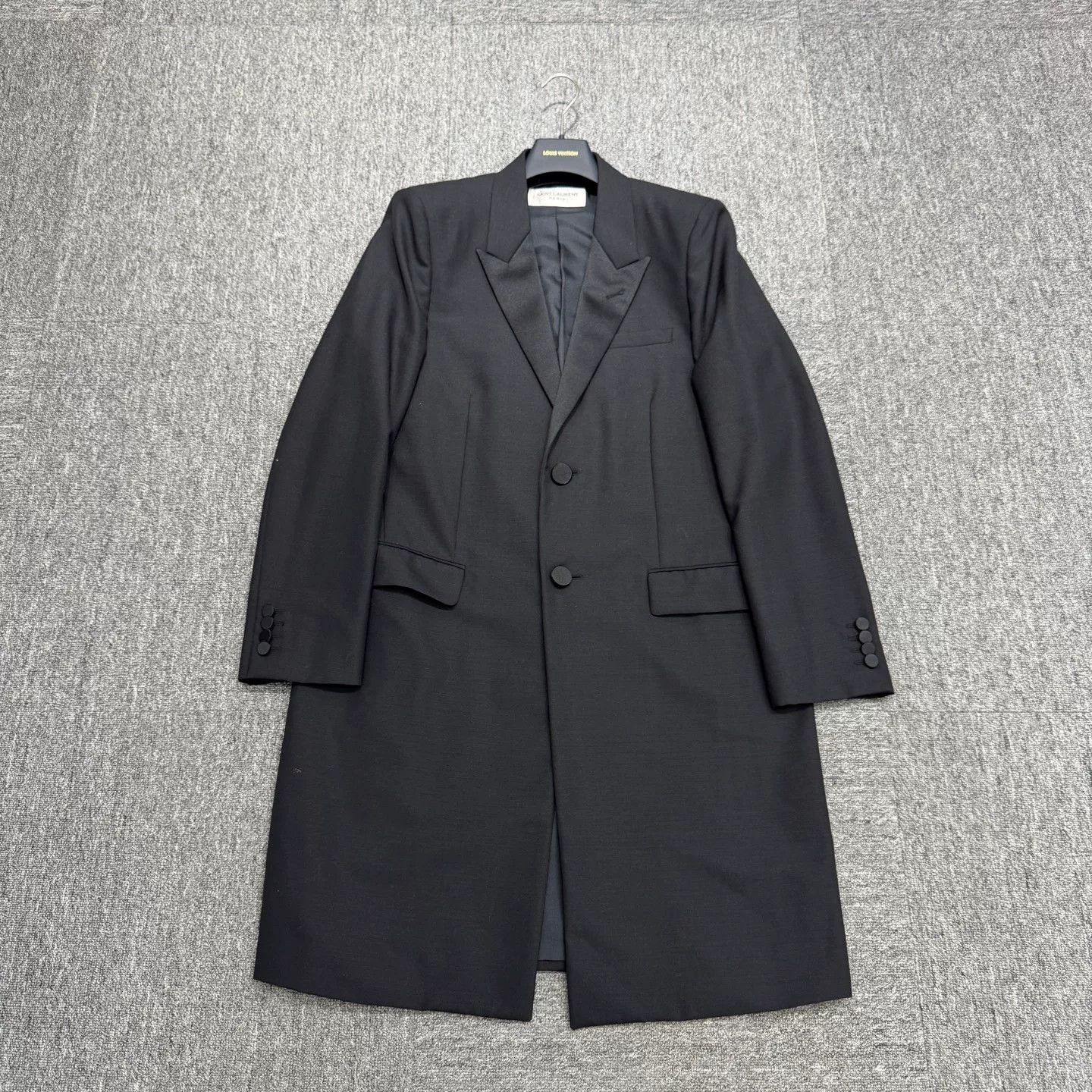 Moncler black wool coat for men Size US XXL / EU 58 / 5 - 1 Thumbnail