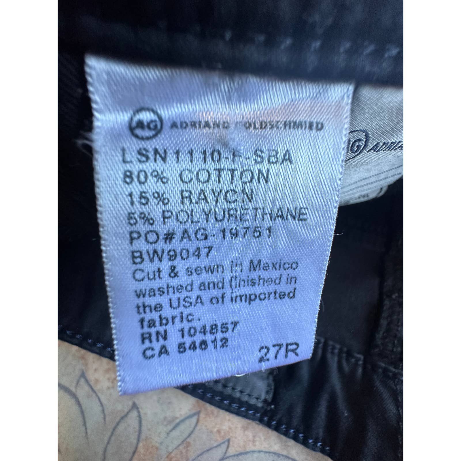 AG Adriano Goldschmied AG Adriano Goldschmied THE STILT Cigarette Black size 27R Size 27" / US 4 / IT 40 - 6 Thumbnail