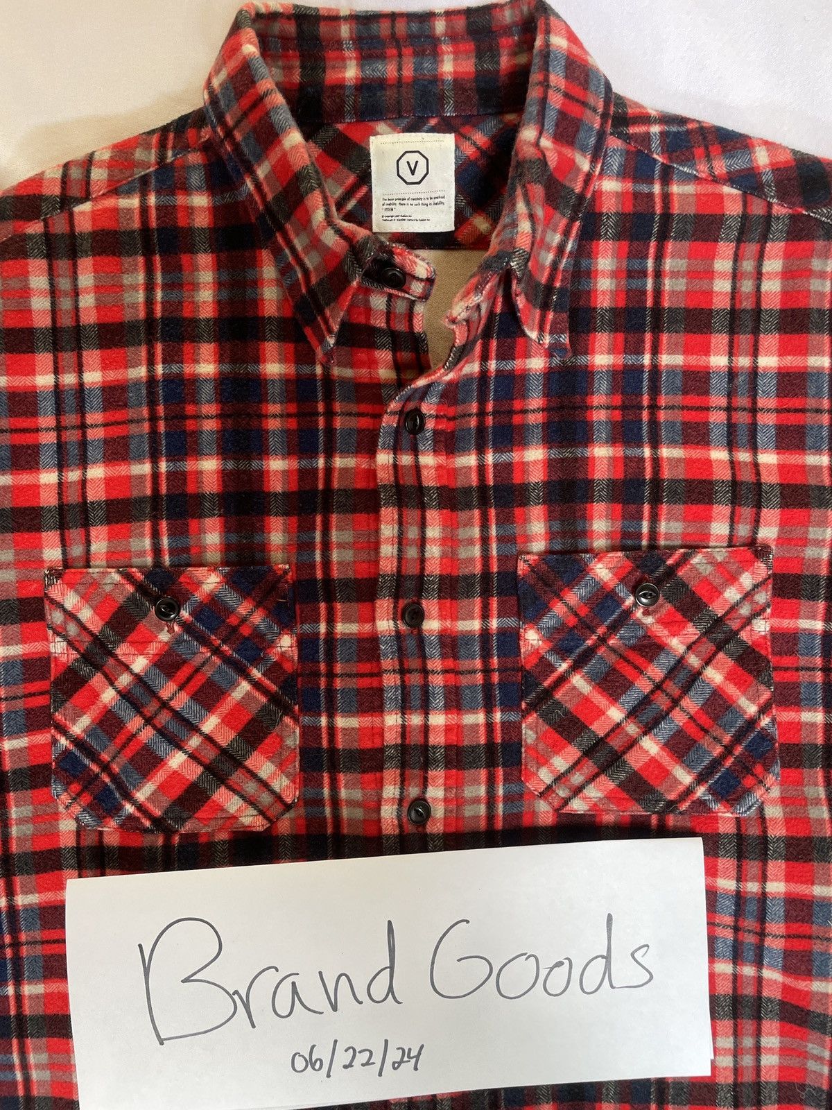 Visvim Visvim Plaid Print Long Sleeve Western Shirt Size US M / EU 48-50 / 2 - 2 Thumbnail