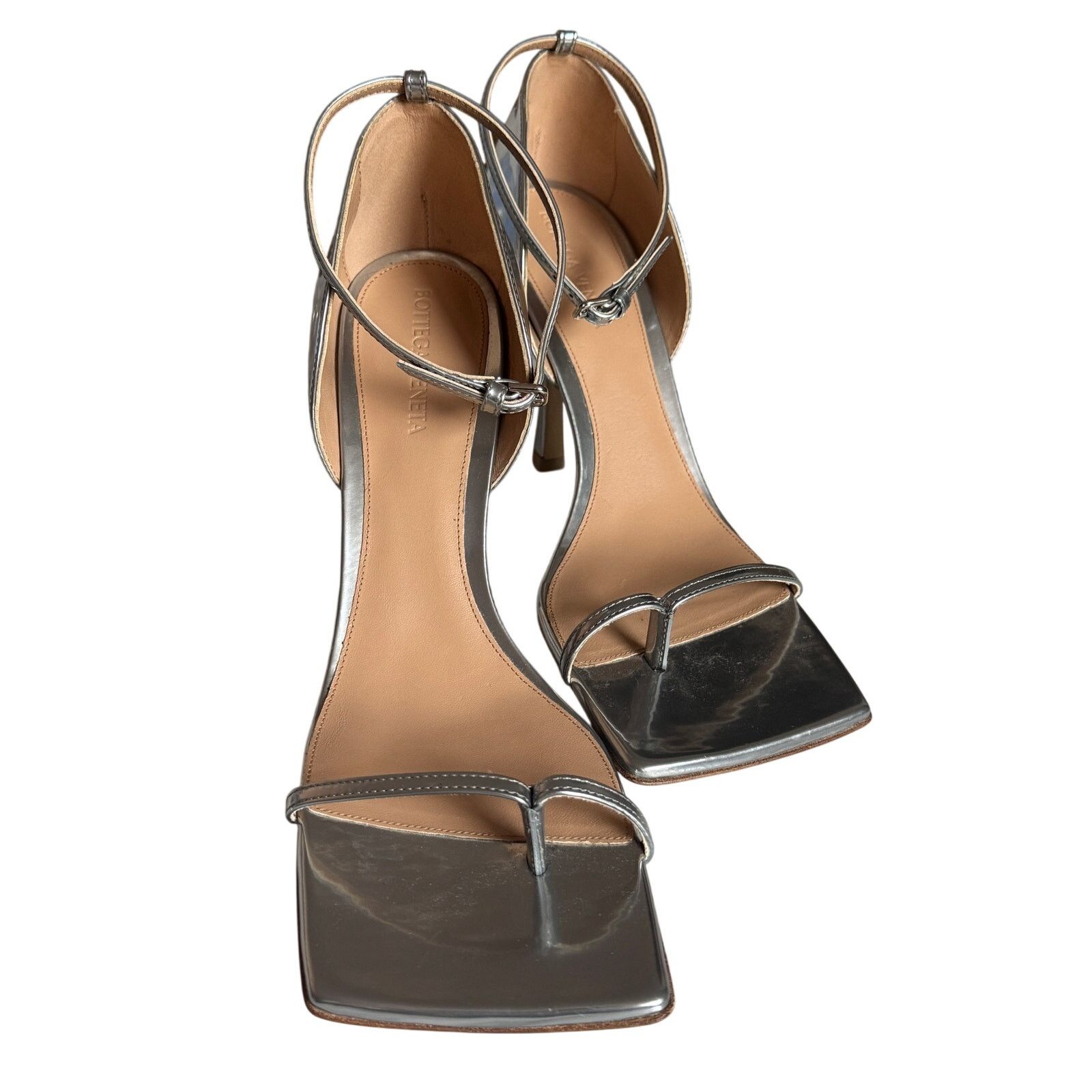 Bottega Veneta Bottega Veneta NWB Patent Leather Sandals Size US 10 / IT 40 - 1 Thumbnail