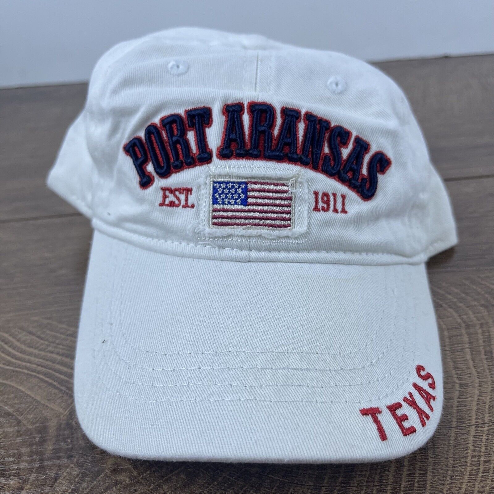 Other Port Aransas Texas Hat White Cap Hat Adjustable Hat White Ad Size ONE SIZE - 3 Thumbnail