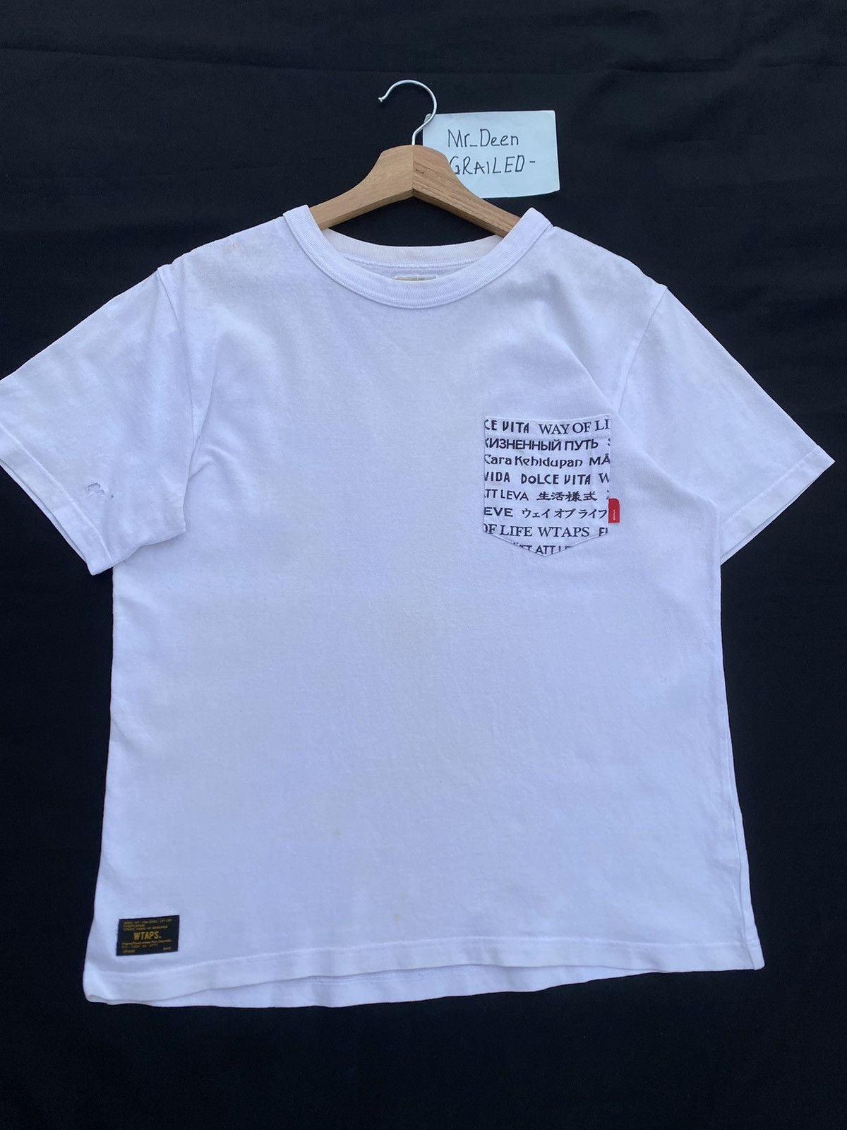 Wtaps Rare WTAPS “Way of Life” Multi language Translation Tee Size US M / EU 48-50 / 2 - 5 Thumbnail