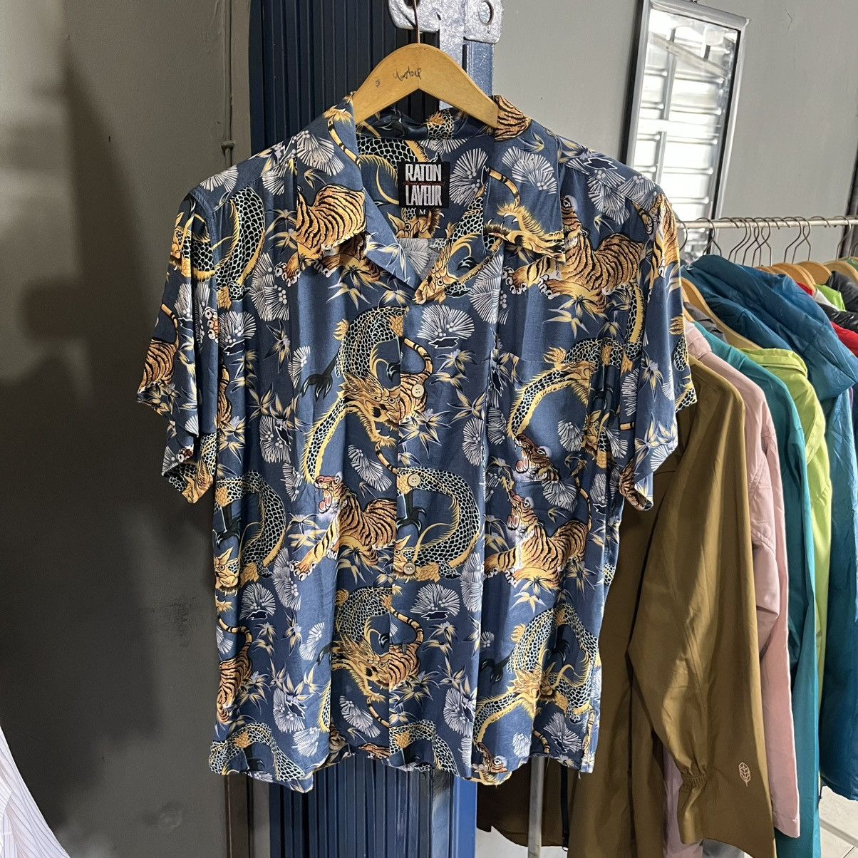 Yohji Yamamoto RATON LAVEUR Tiger & Dragon Print Shirt Size US M / EU 48-50 / 2 - 1 Thumbnail