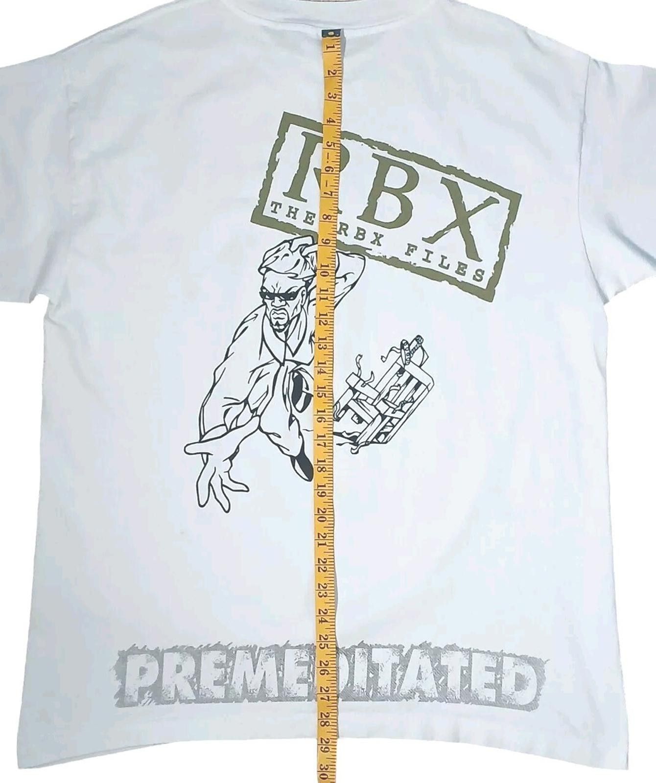 Marina Rinaldi Narrator RBX XL Premeditated Files West Coast Rap Shirt VTG Size US XL / EU 56 / 4 - 5 Thumbnail