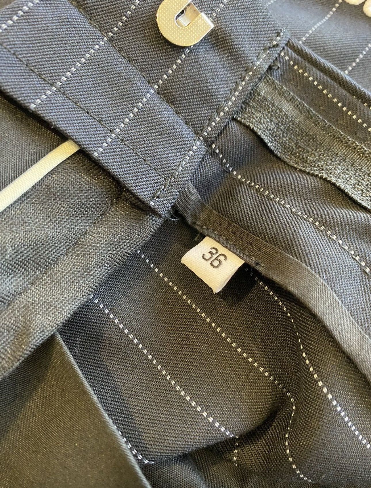 Ev Bravado × Who Decides War Ev Bravado “Do You Think I’m Crazy?” Pinstripe Pants Size US 32 / EU 48 - 6 Thumbnail