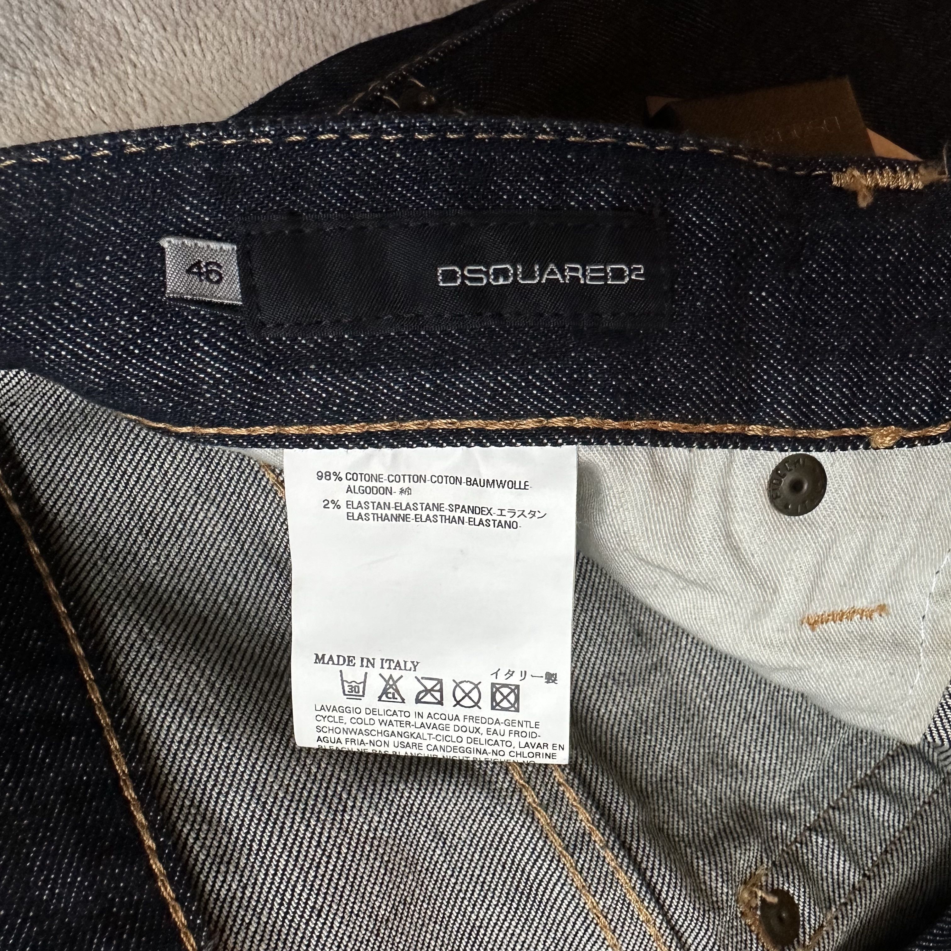 Dsquared2 DSQUARED2 Dark Rinse Wash SLIM JEANS Size 46 EUR | 30 US Size US 30 / EU 46 - 10 Thumbnail