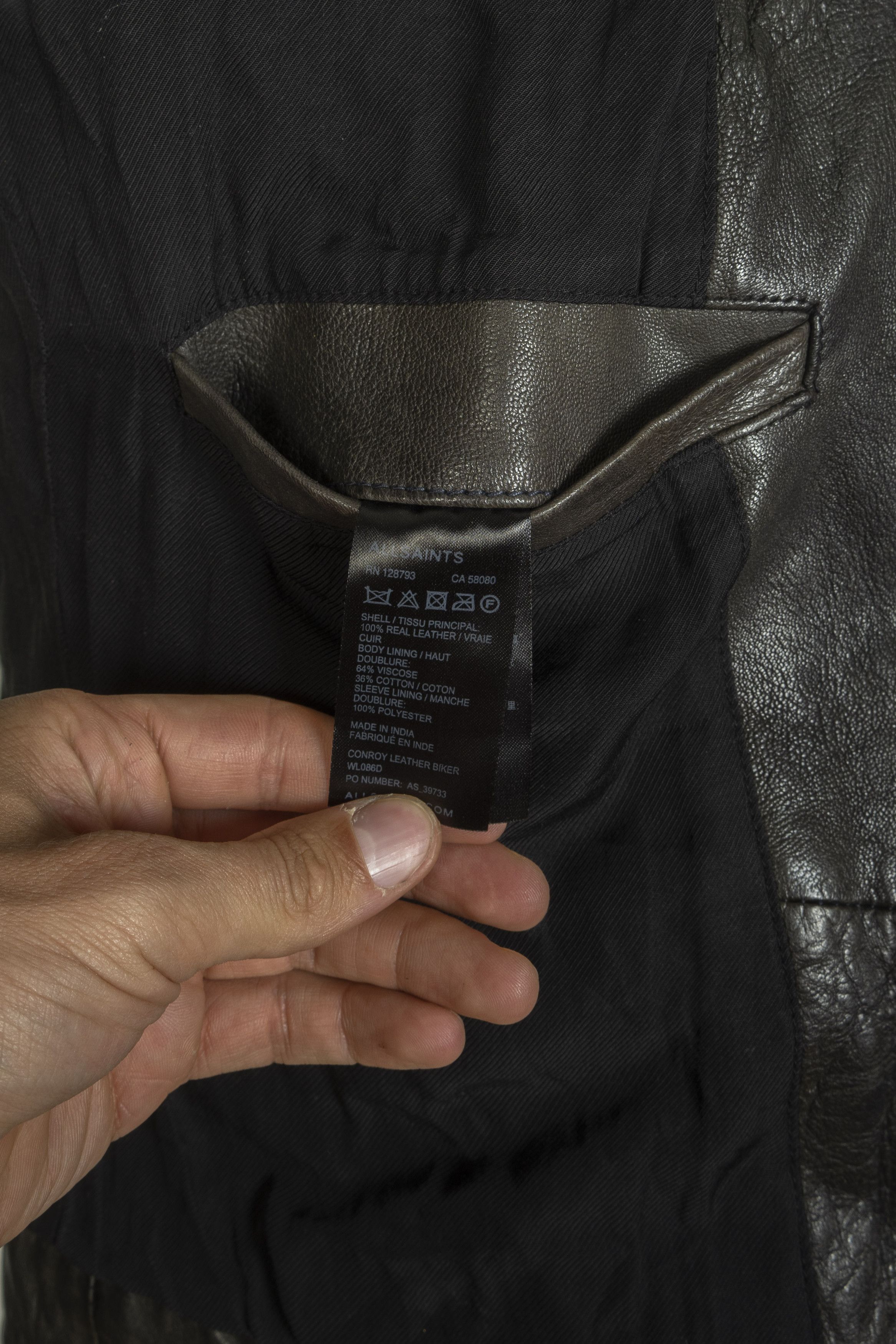 Allsaints All Saints Asymmetric Zip Leather Jacket Size S / US 4 / IT 40 - 9 Thumbnail