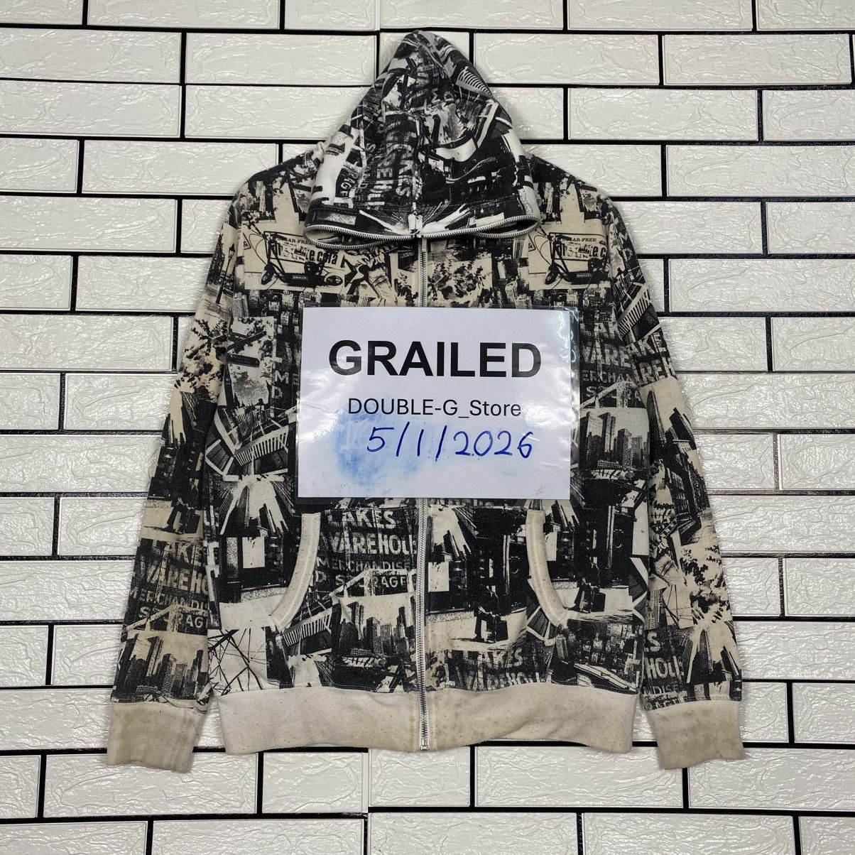 Hysteric Glamour 📌Full Print Bomber Jacket Punk Design Confirm Japan Size US M / EU 48-50 / 2 - 1 Thumbnail