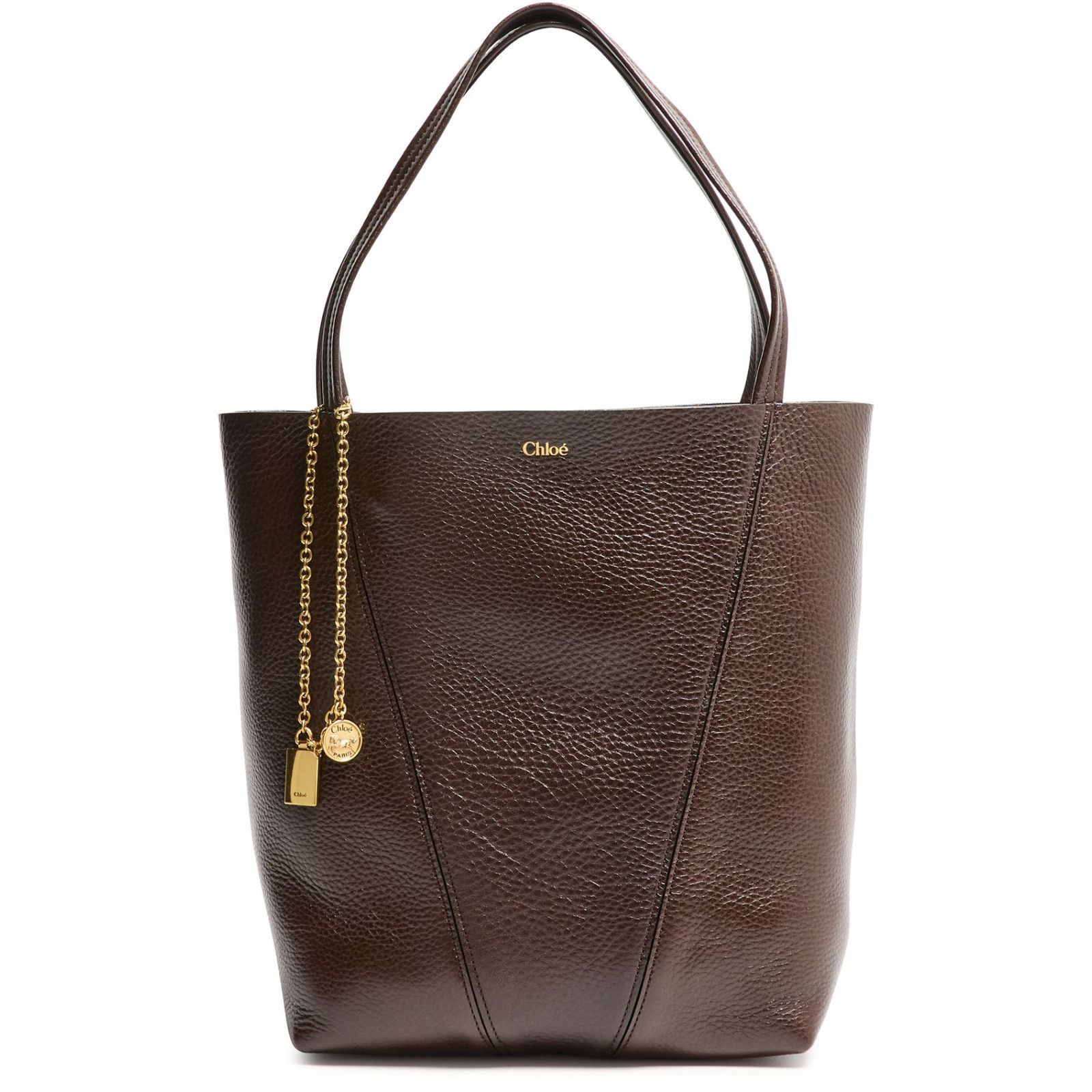 Chloe Chloe Medium Spin Kohl Brown Leather Tote Bag New & Authenti Size ONE SIZE - 1 Thumbnail