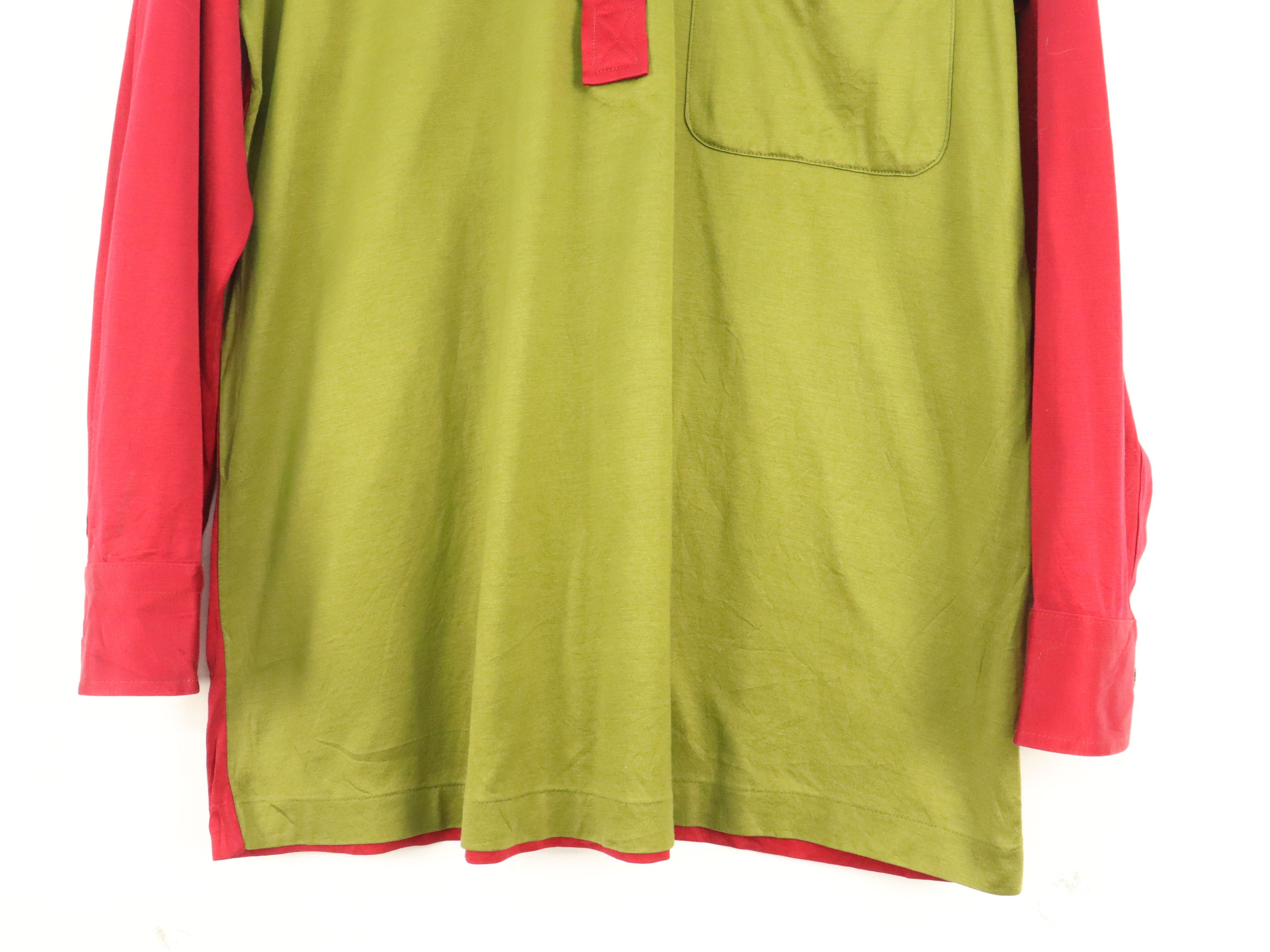 Yves Saint Laurent Vtg. Yves Saint Laurent Paris YSL Retro Multicolor L/S Shirt Size US M / EU 48-50 / 2 - 5 Thumbnail
