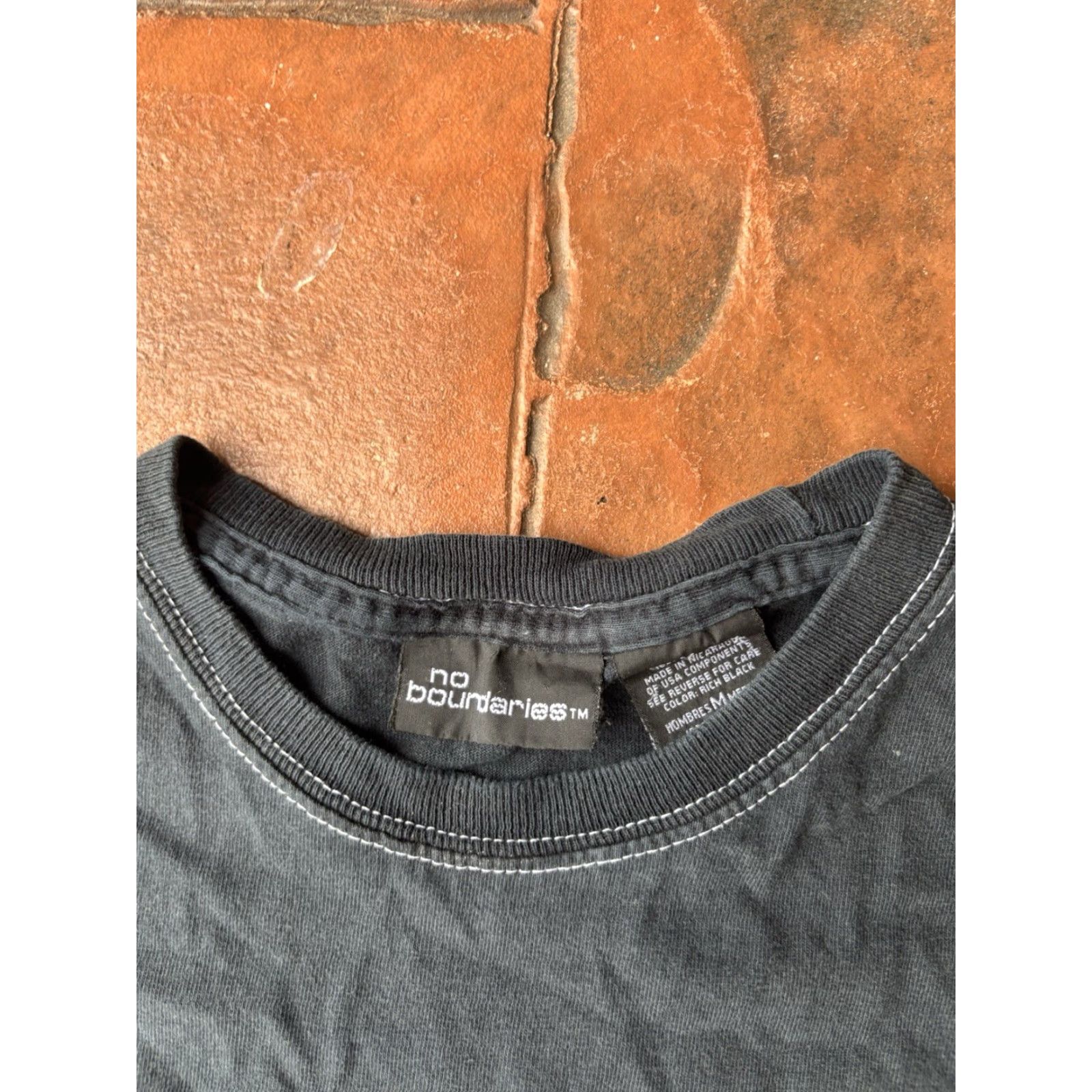 Vintage VINTAGE No Boundaries Motorcycle Biker T-Shirt M Black 90s Grunge Rock Skull Logo Vintage Y2K Mens Short Sleeve Crew Neck Cotton Knit Size US M / EU 48-50 / 2 - 2 Thumbnail