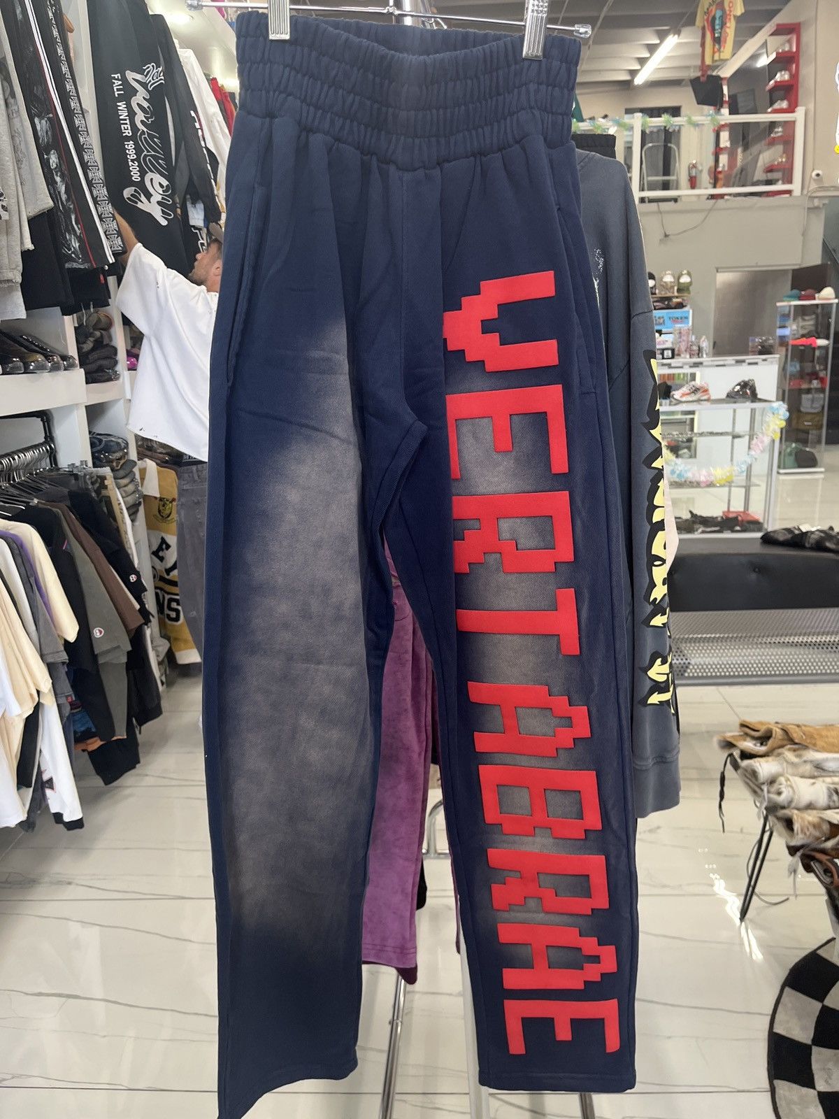 Vertabrae Sweats Navy & Red Size US 26 / EU 42 - 1 Thumbnail