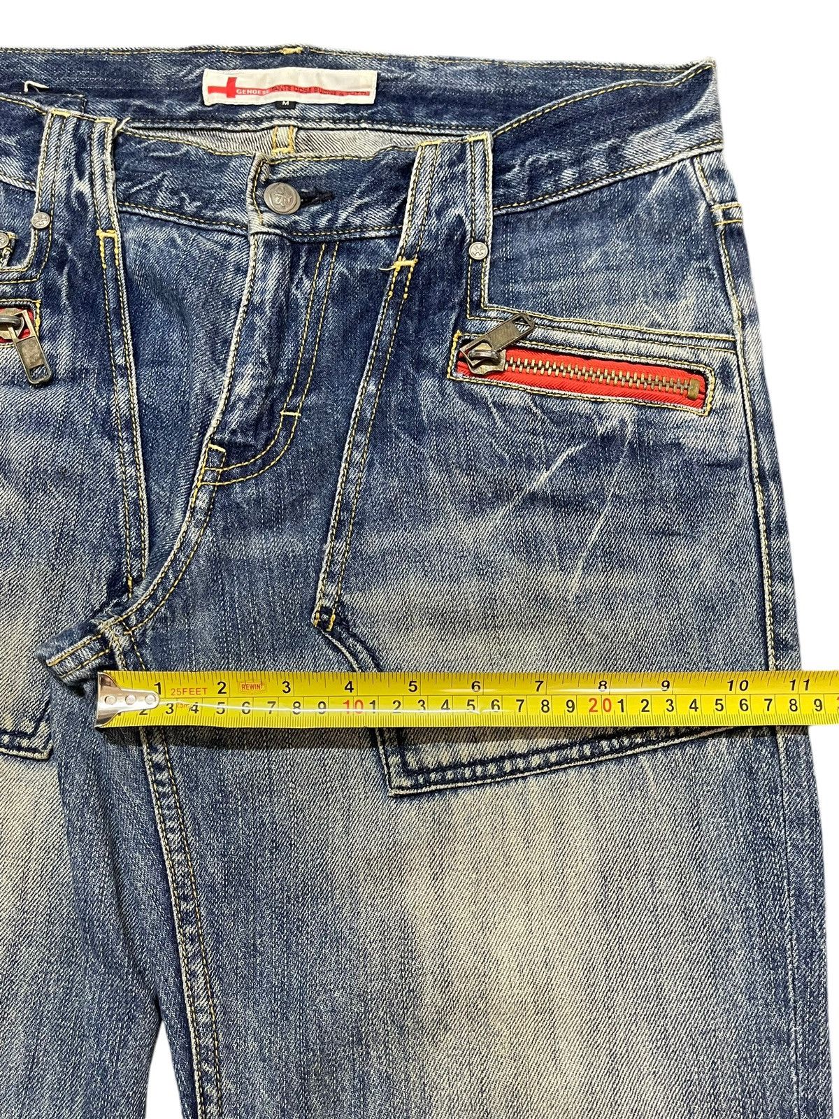14th Addiction Vintage Japanese Genoese Faded Wash Style Loose Jeans Size US 32 / EU 48 - 16 Thumbnail