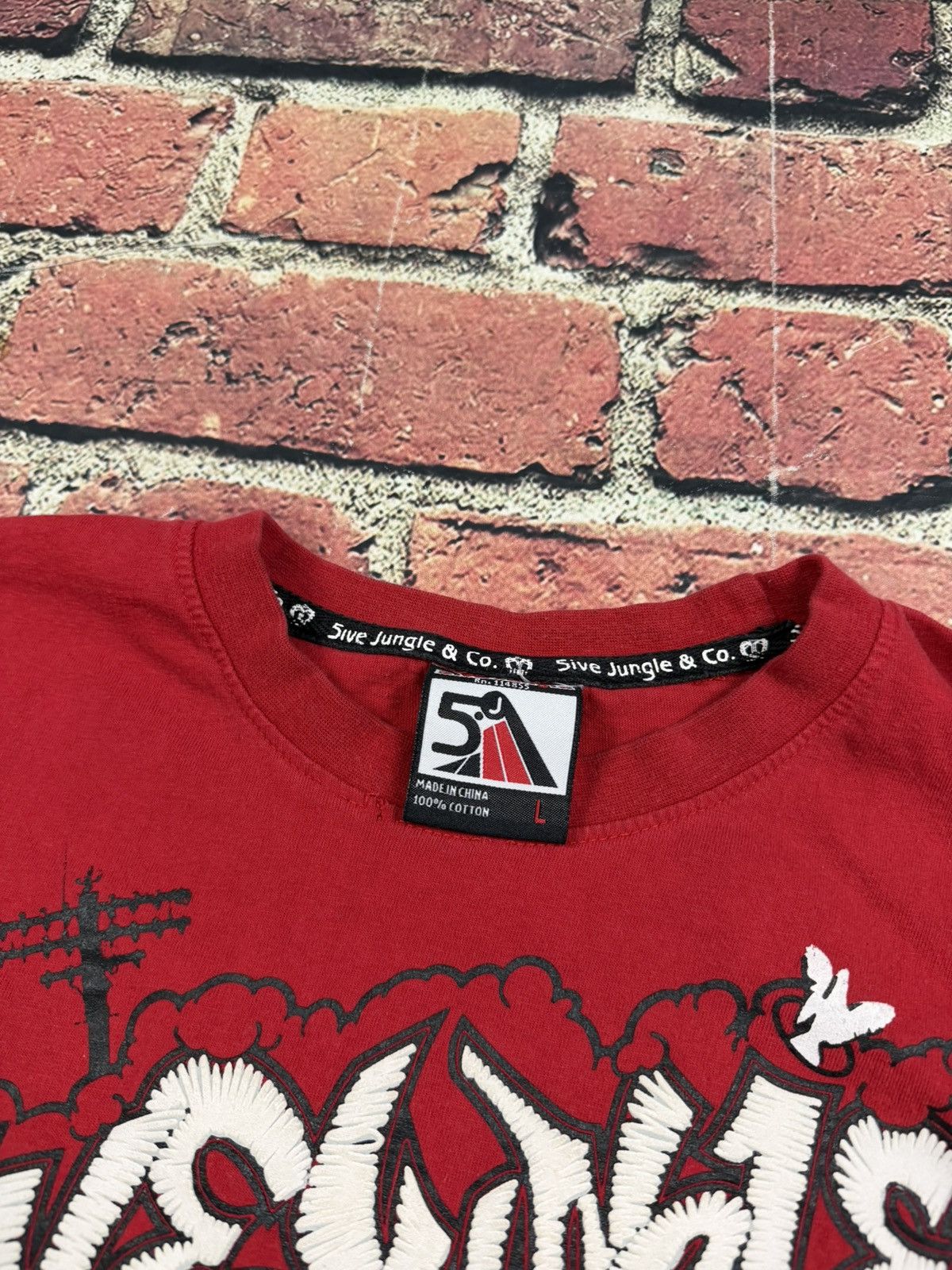 Other Vintage 5ive Jungle T Shirt Red Graphic Hip Hop Skate Y2K Size US L / EU 52-54 / 3 - 5 Thumbnail