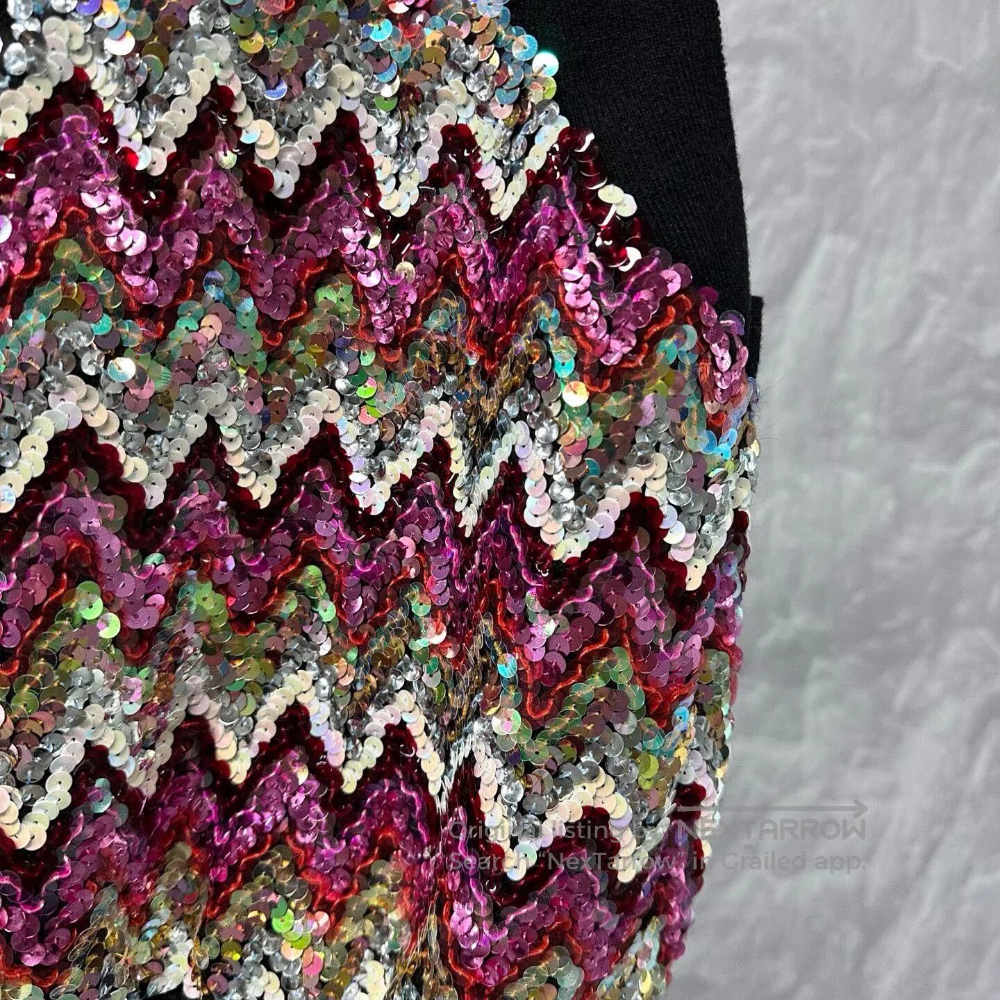 Louis Vuitton vibrant sequined wool vest by louis vuitton. Size S / US 4 / IT 40 - 3 Thumbnail