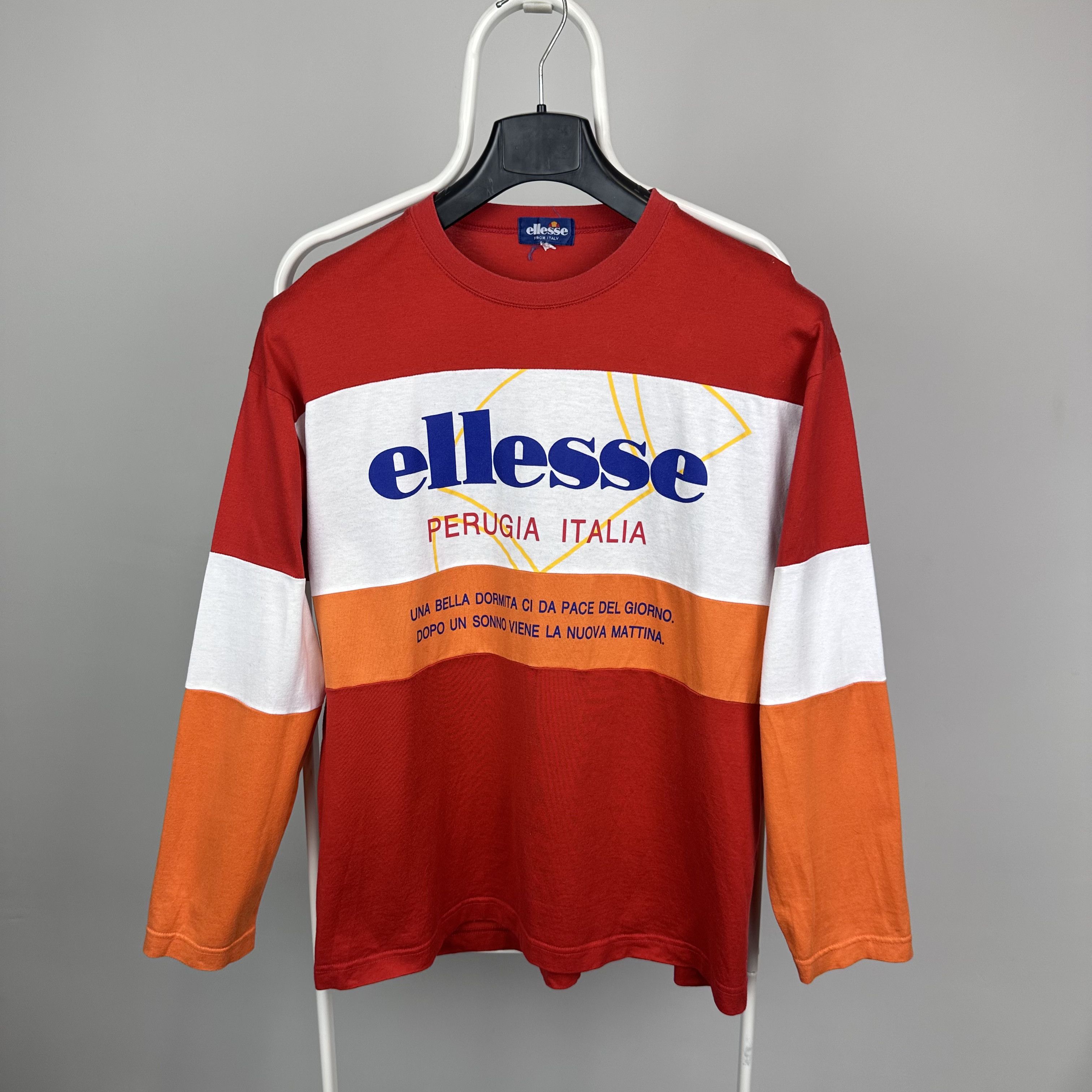 Ellesse Ellesse italy long sleeve big logo centr S M Perugia Size US M / EU 48-50 / 2 - 1 Thumbnail