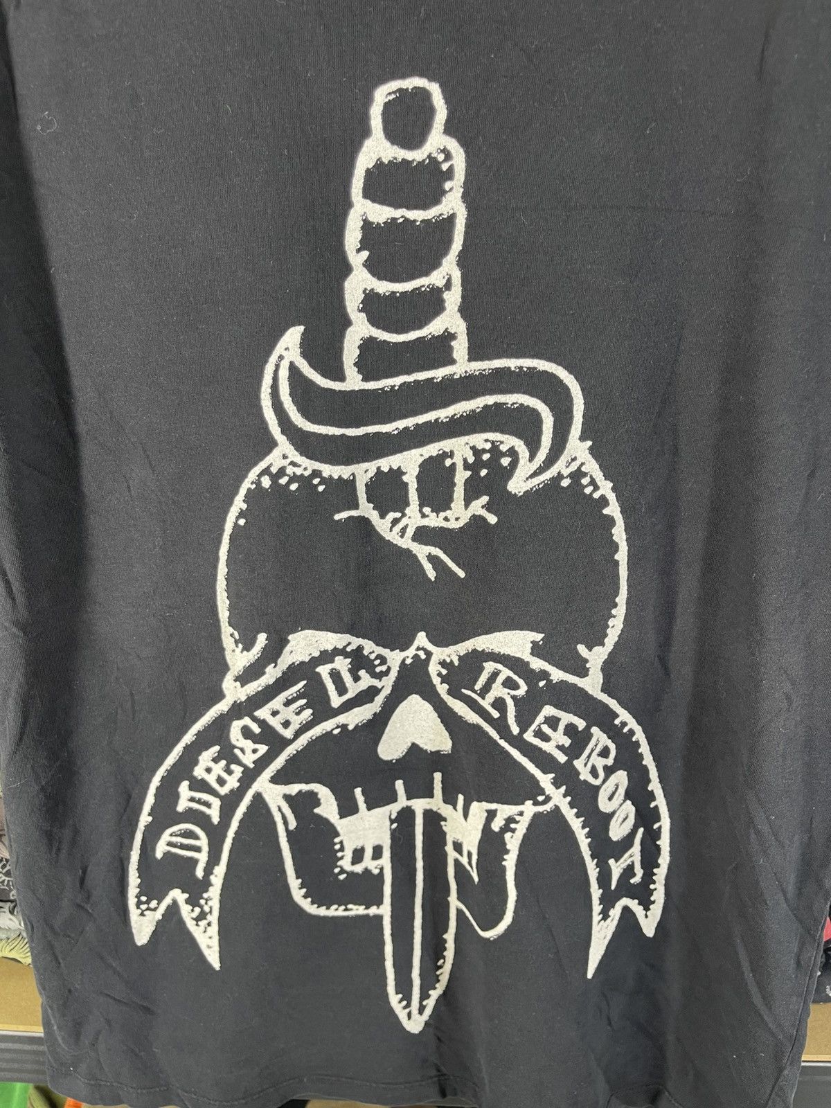 Diesel Vintage Diesel Reboot Photoprint Skull Shirt Tee Size US M / EU 48-50 / 2 - 6 Thumbnail