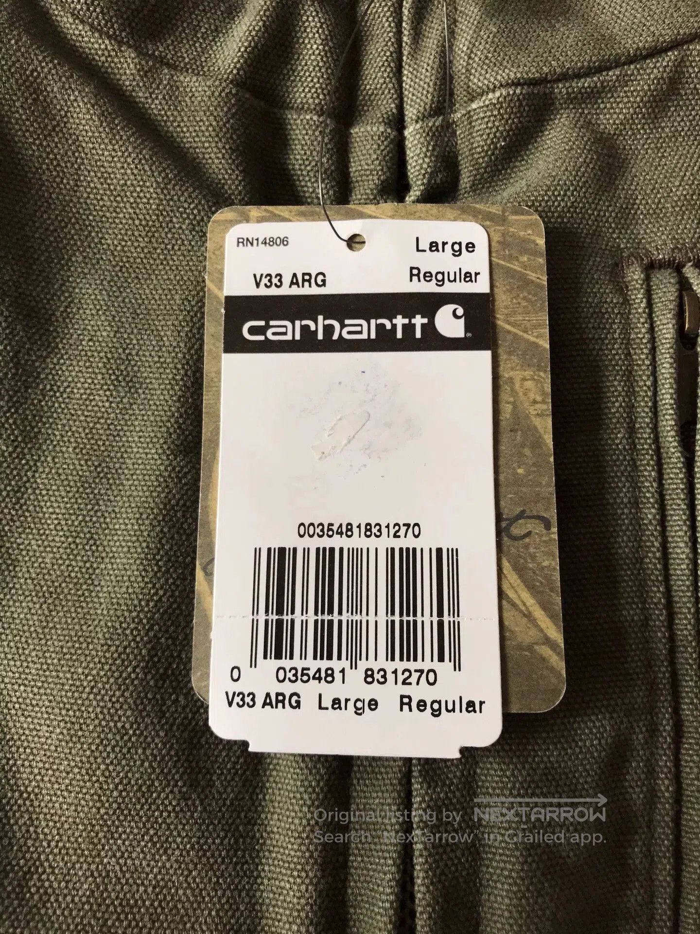 Carhartt Carhartt V33 ARG Work Vest. Size US L / EU 52-54 / 3 - 8 Thumbnail