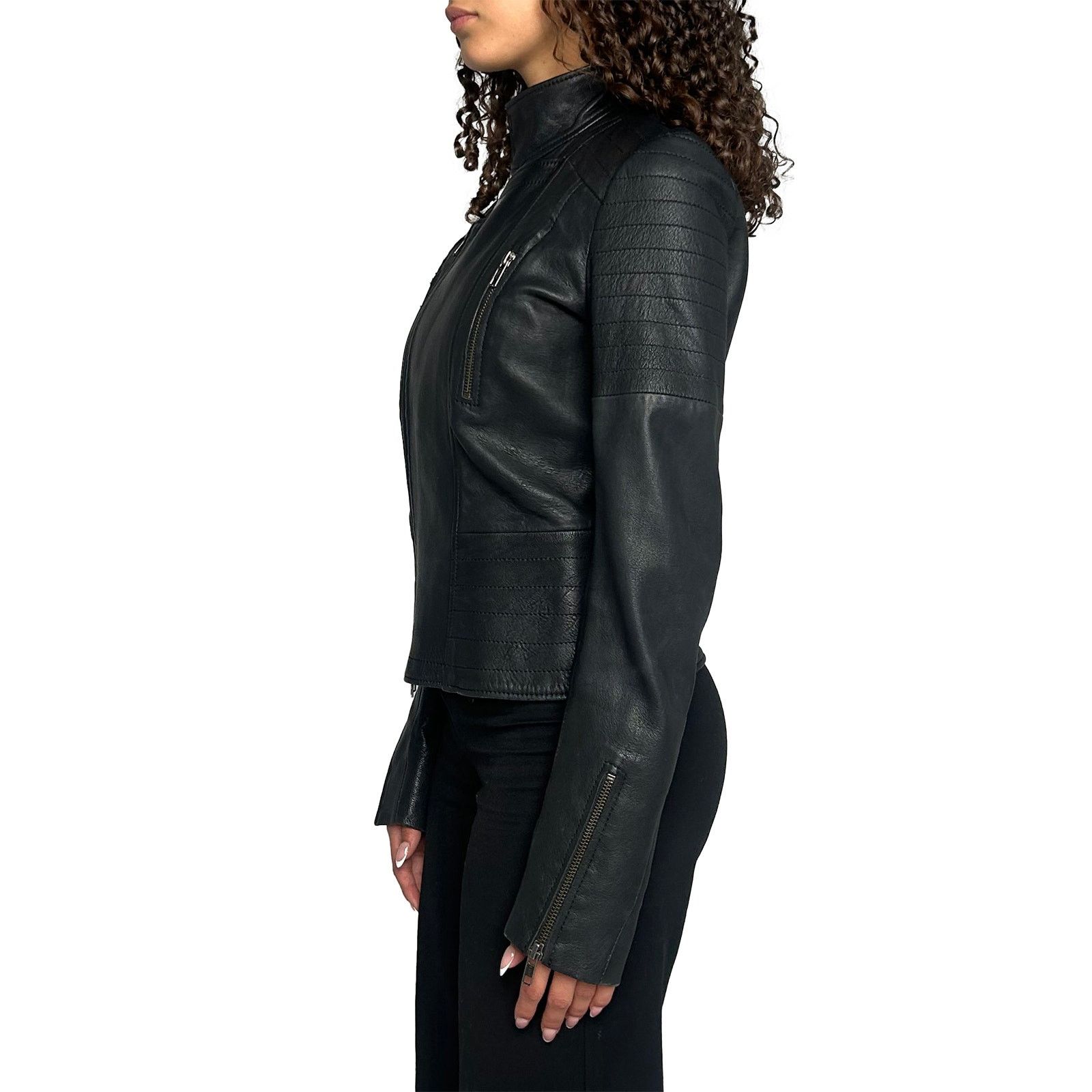 Scanlan Theodore Black leather jacket Size S / US 4 / IT 40 - 3 Thumbnail