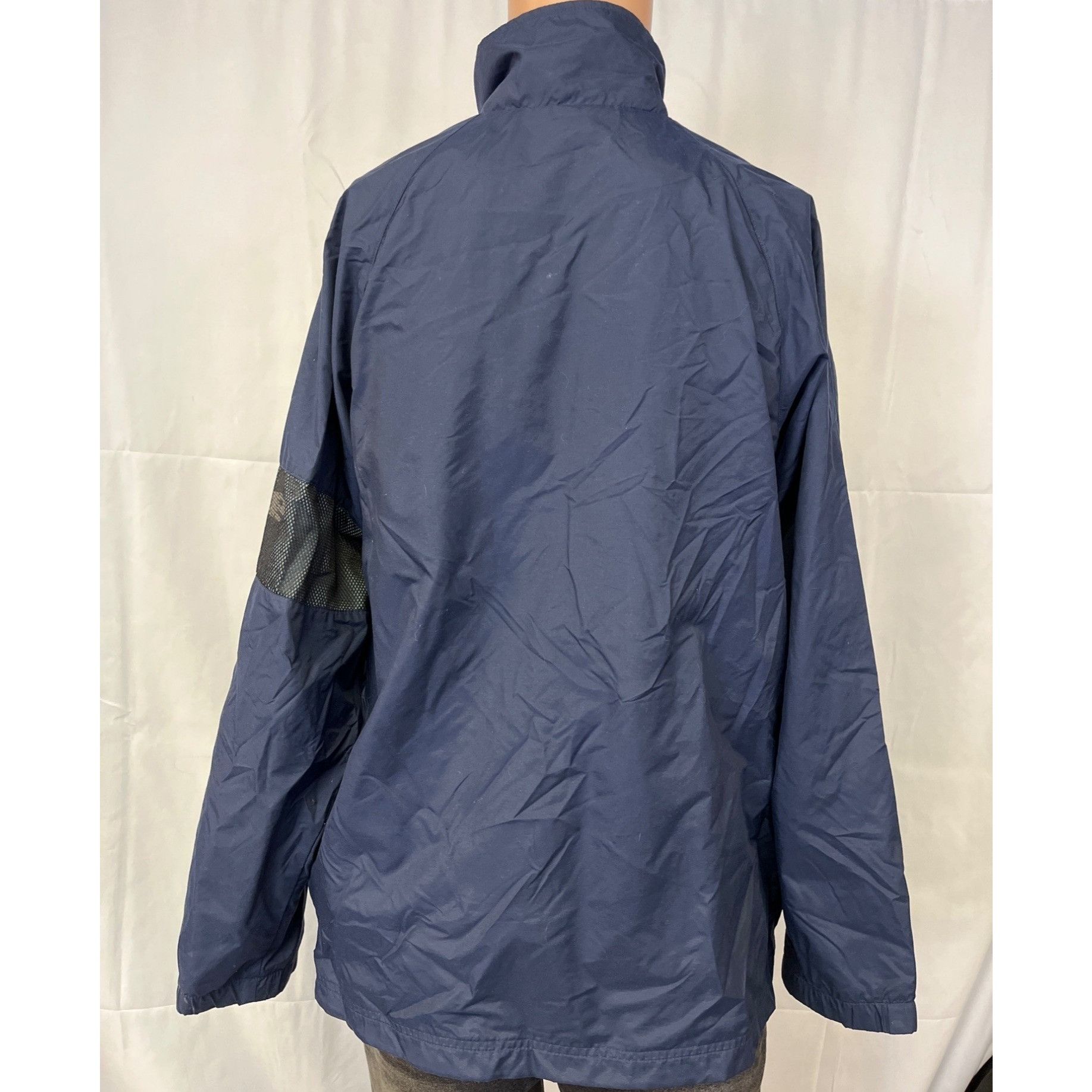 Nike Nike Men's Navy Blue Jacket/Windbreaker Size M SKU 5470 Size US M / EU 48-50 / 2 - 2 Thumbnail