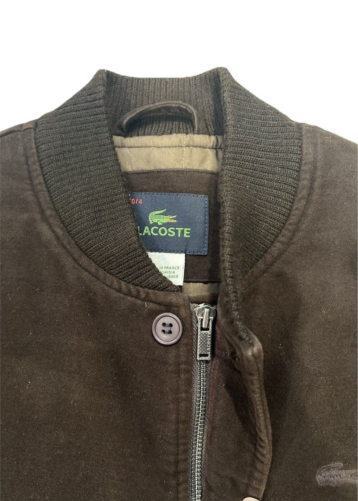 Lacoste 🔥Vintage Lacoste Brushed Cotton Bomber Jacket Size US M / EU 48-50 / 2 - 7 Thumbnail