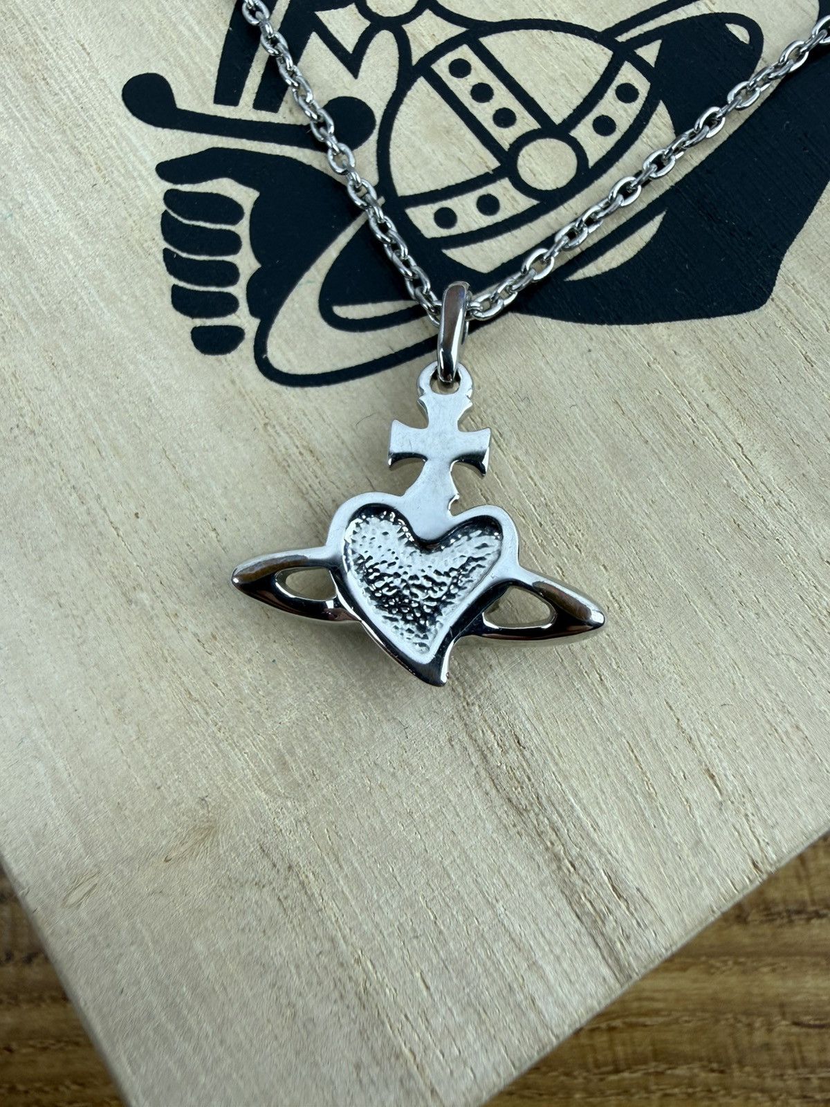 Vivienne Westwood Vintage Vivienne Westwood Diamante Heart Necklace Pendant Size ONE SIZE - 5 Thumbnail