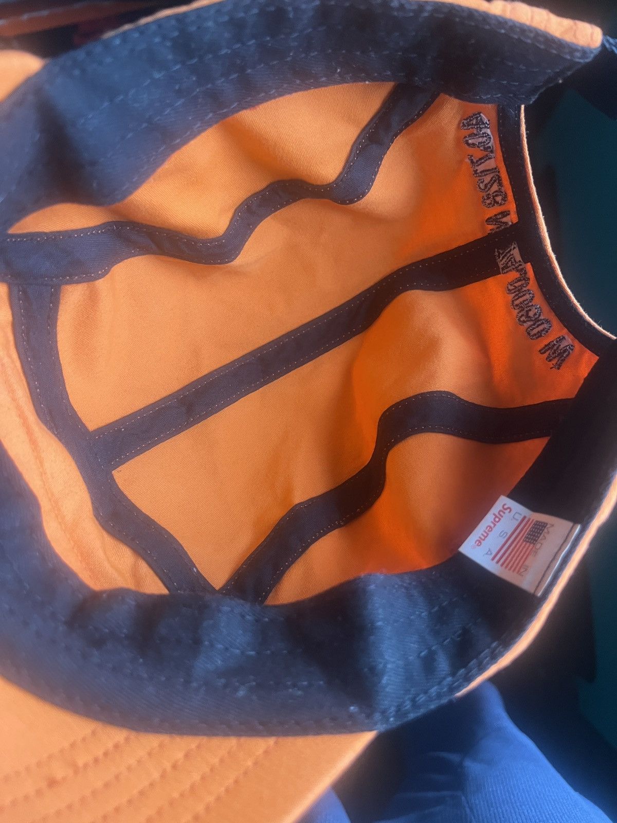 Other Orange Supreme Military Camp Hat Size ONE SIZE - 4 Thumbnail