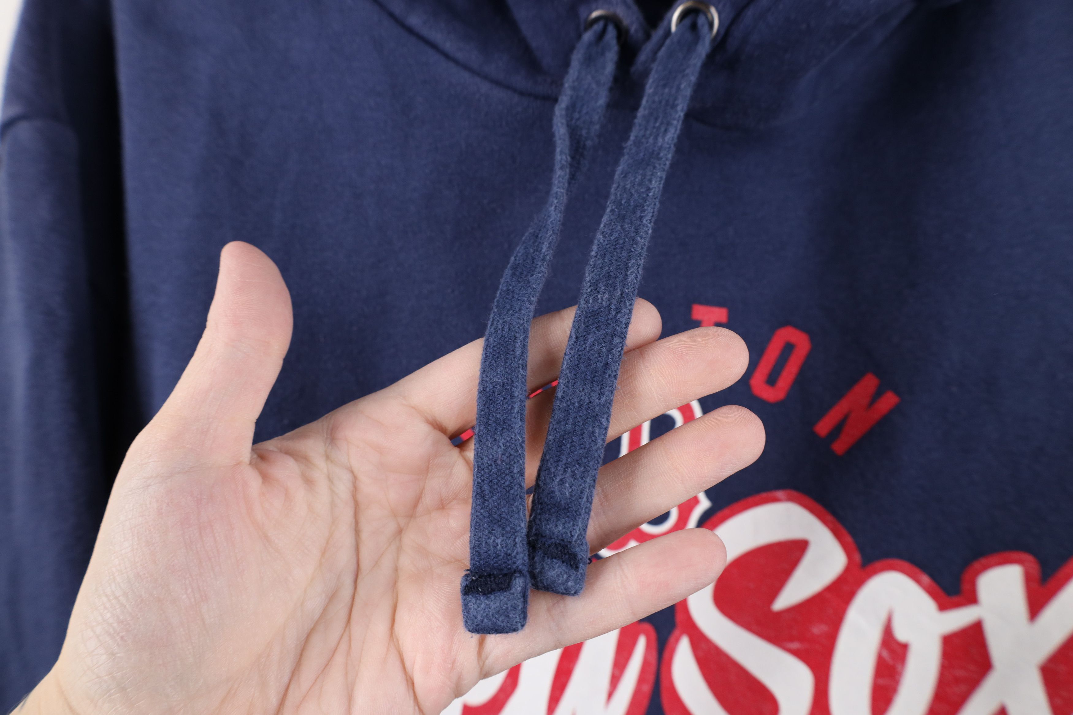 Vintage Vintage Y2K Spell Script Boston Red Sox Baseball Hoodie Blue Size US XL / EU 56 / 4 - 6 Thumbnail