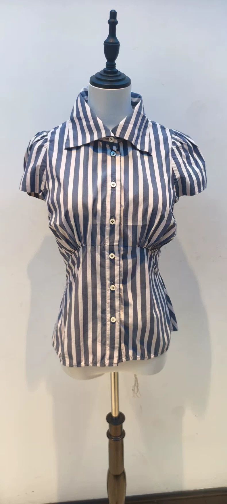 Vivienne Westwood Vivienne Westwood Blue and white striped tight-fitting sho Size XS / US 0-2 / IT 36-38 - 1 Thumbnail