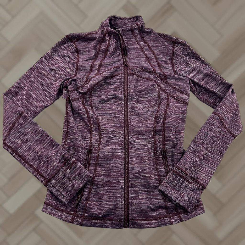 Lululemon Lululemon Define Full Zip Track Jacket Women's 8 Plum Purple Athletic Shirt Womens 8 Purple Track Jacket Full Zip Defin e Size M / US 6-8 / IT 42-44 - 1 Thumbnail