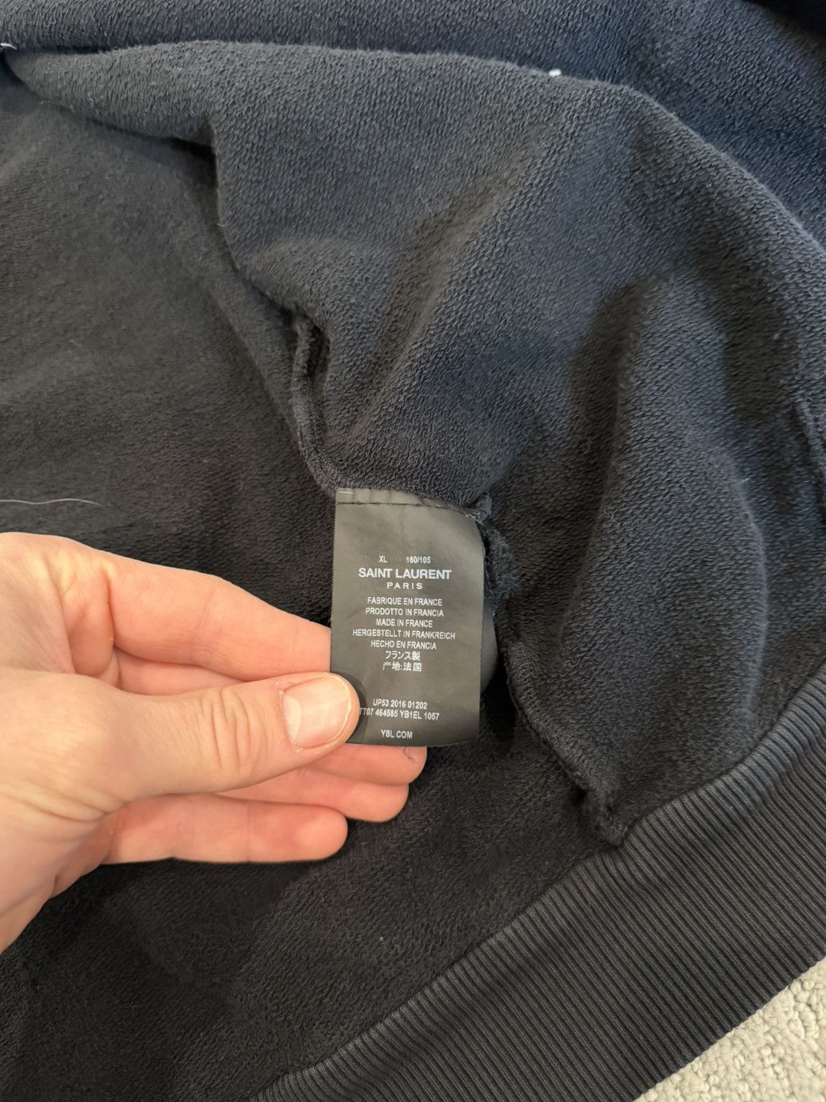 Saint Laurent Paris Saint Laurent University Zip Up Sz XL Size XL / US 12-14 / IT 48-50 - 4 Thumbnail