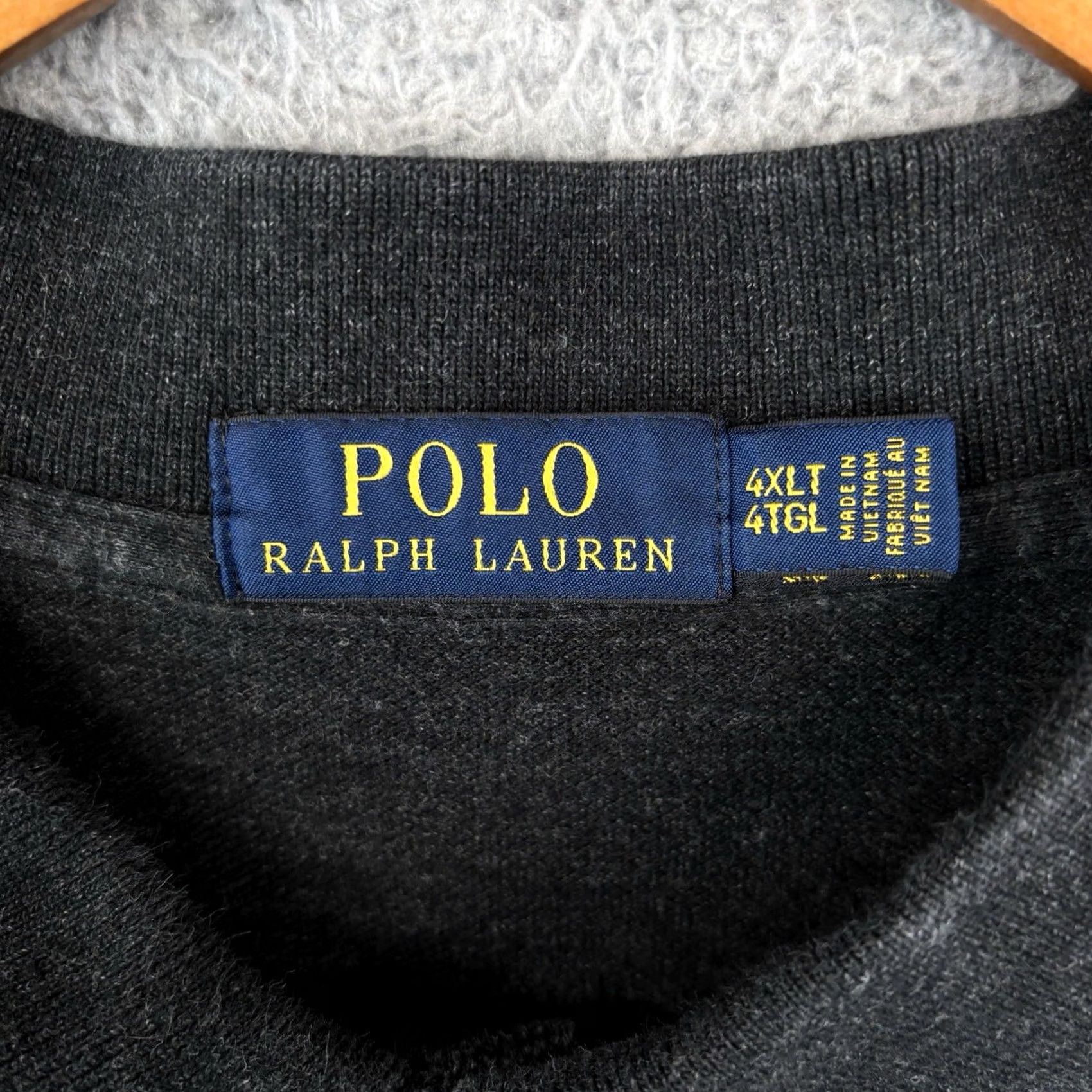 Polo Ralph Lauren Polo Ralph Lauren Polo Shirt Mens 4XLT Charcoal Classic Fit Cotton Big & Tall Size US XXL / EU 58 / 5 - 3 Thumbnail
