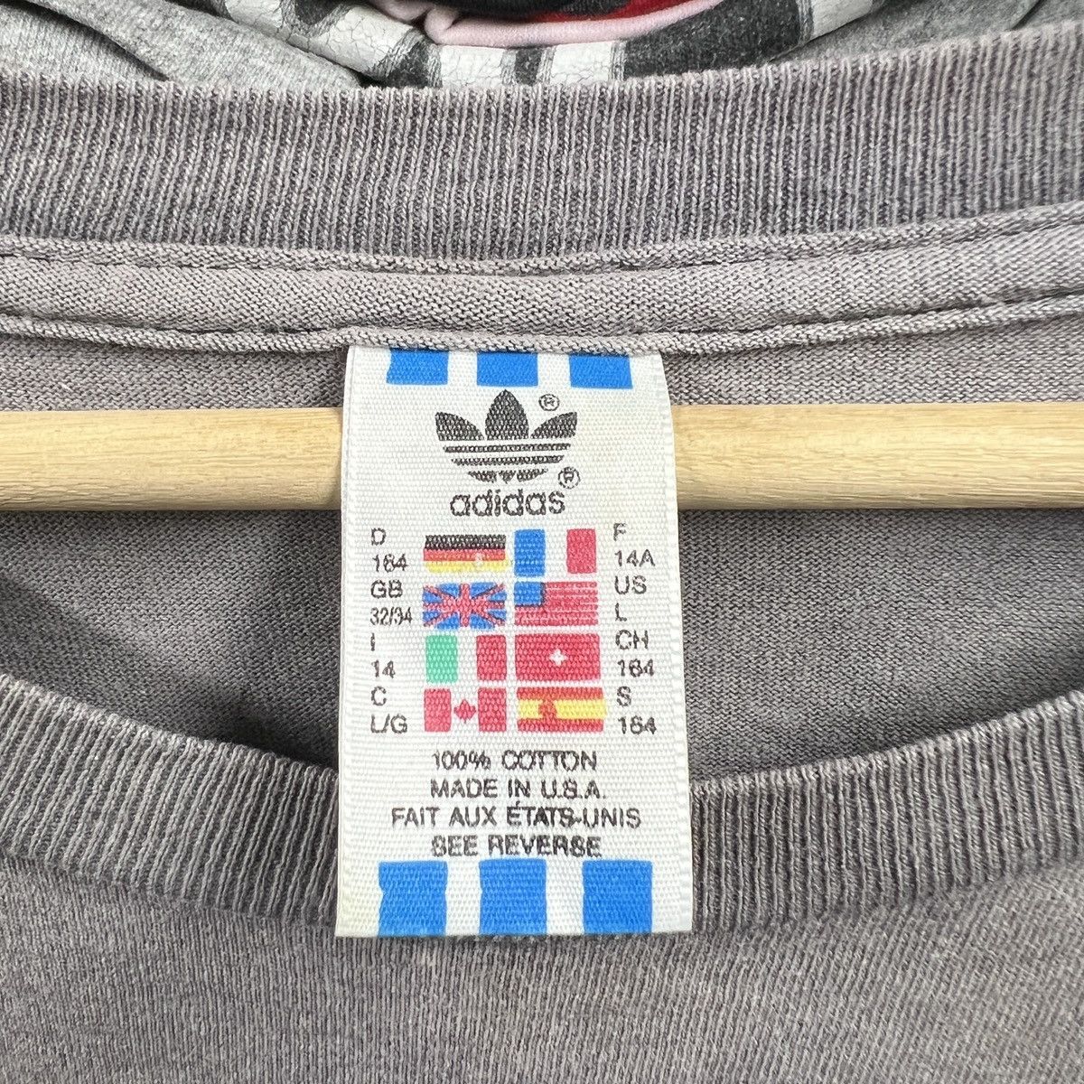 Adidas VTG FADED ADIDAS BIG LOGO MADE IN USA Size US S / EU 44-46 / 1 - 5 Thumbnail