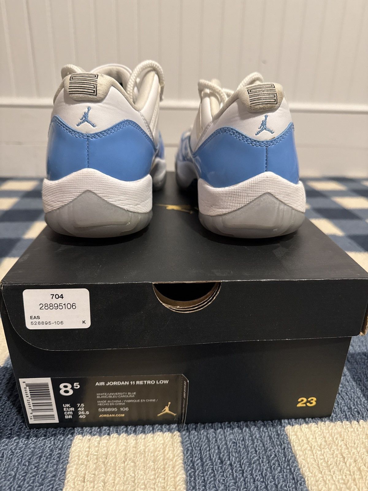 Jordan Brand JORDAN 11 RETRO LOW ‘UNC’ Size US 8.5 / EU 41-42 - 5 Thumbnail