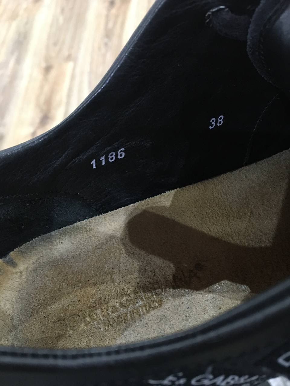 Dolce & Gabbana Dolce & Gabbana Logo Print Black Leather Sneakers EU 38 US 8 Size US 8 / IT 38 - 4 Thumbnail