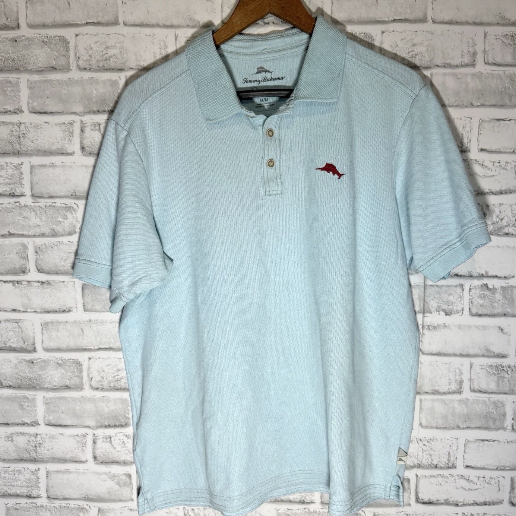 Tommy Bahama Tommy Bahama Polo Shirt Mens Size M Blue Casual Pima Polo Shirt M Mens Size US M / EU 48-50 / 2 - 2 Thumbnail