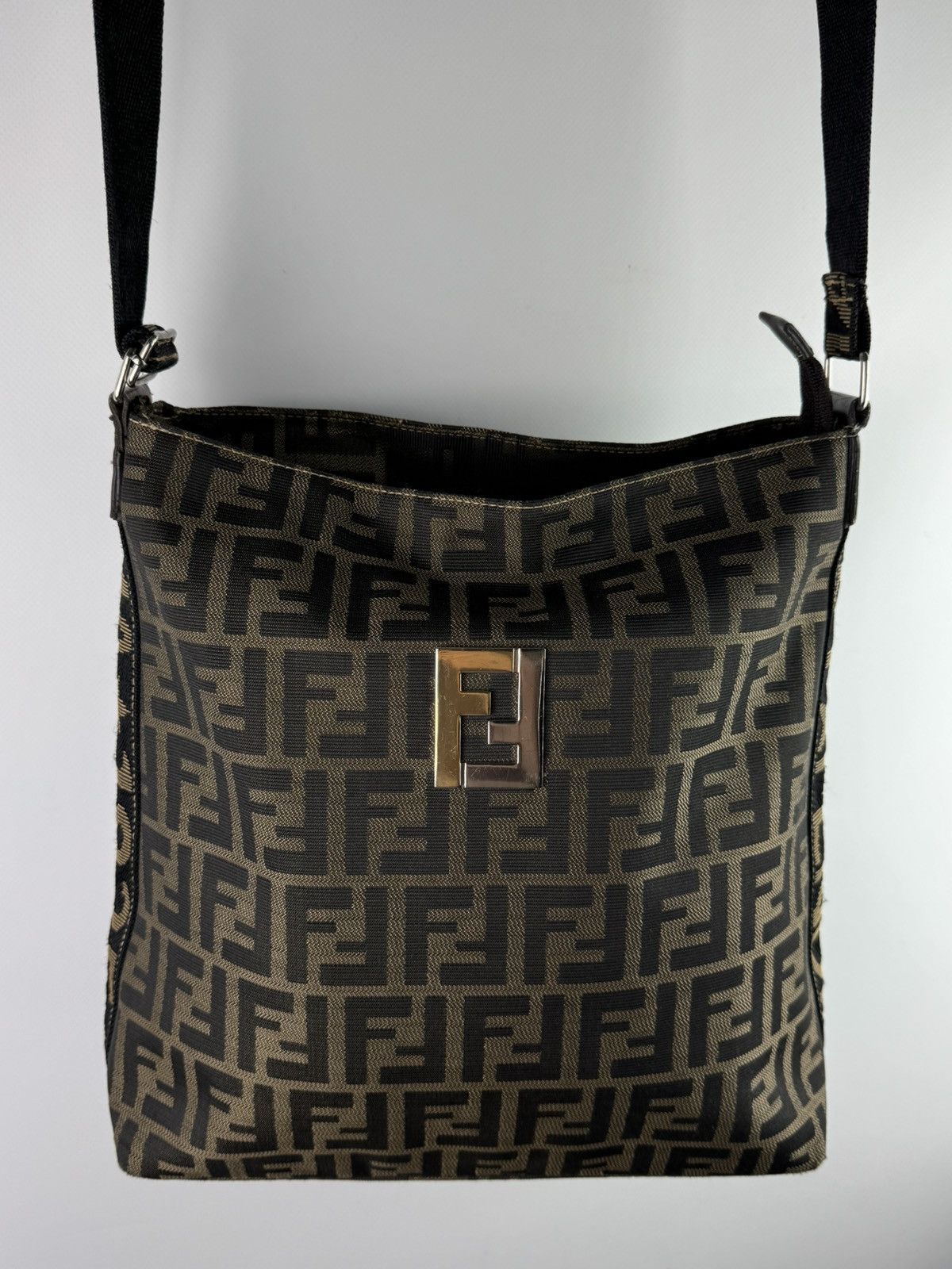 Fendi Vintage FENDI Zucca FF Monogram Brown Shoulder Bag Size ONE SIZE - 2 Thumbnail