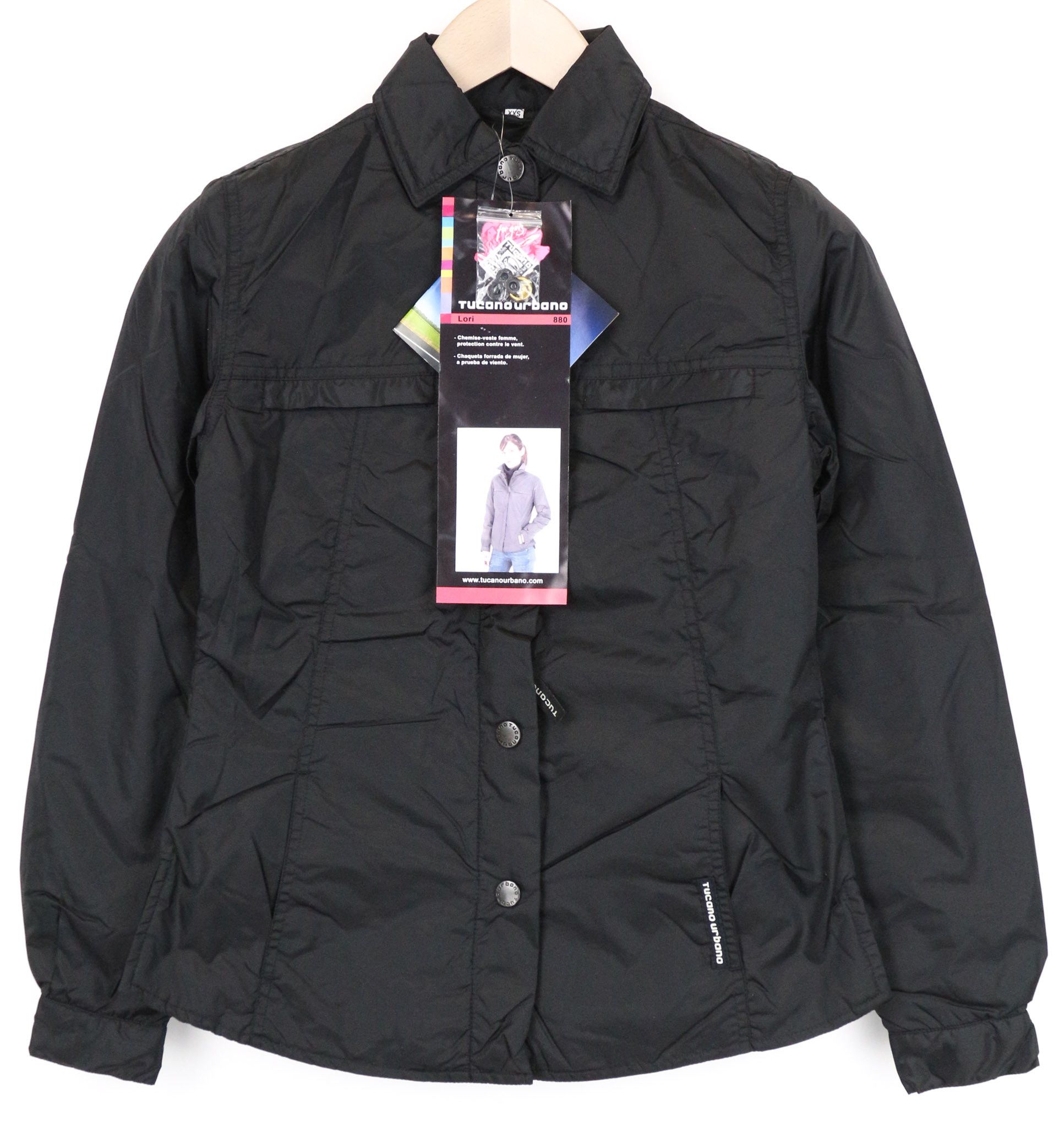 Other LORI 2XS Black Windproof Padded Moto Jacket 75136 Size XXS / US 00 / IT 34 - 1 Thumbnail