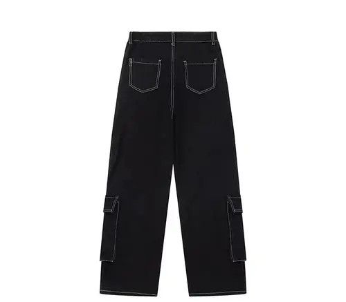 VIBE Retro workwear multi-pocket wide-leg jeans Size US 32 / EU 48 - 2 Thumbnail