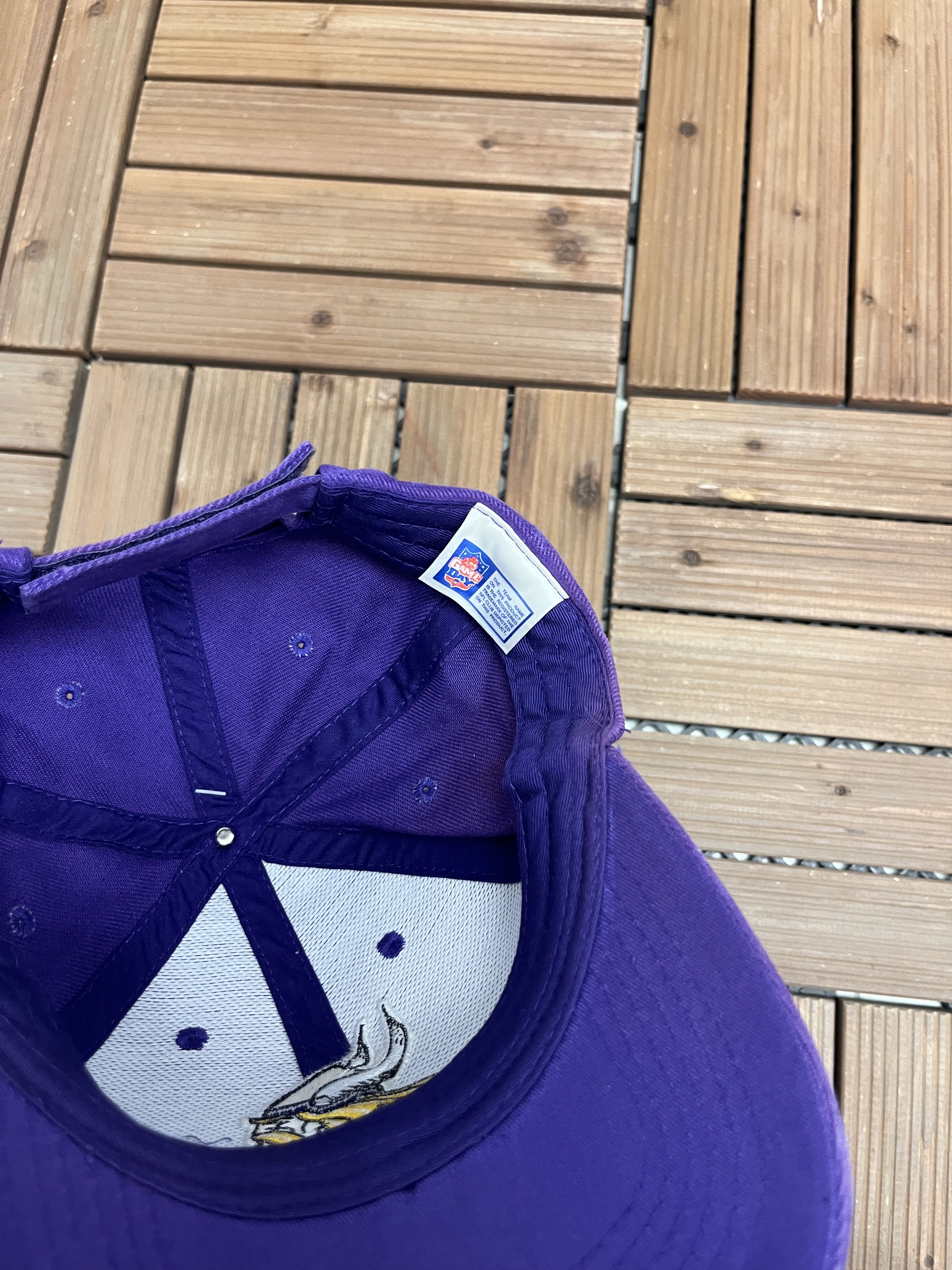 Vintage Minnesota Vikings Vintage Purple Strap Back Hat Cap Size ONE SIZE - 6 Thumbnail