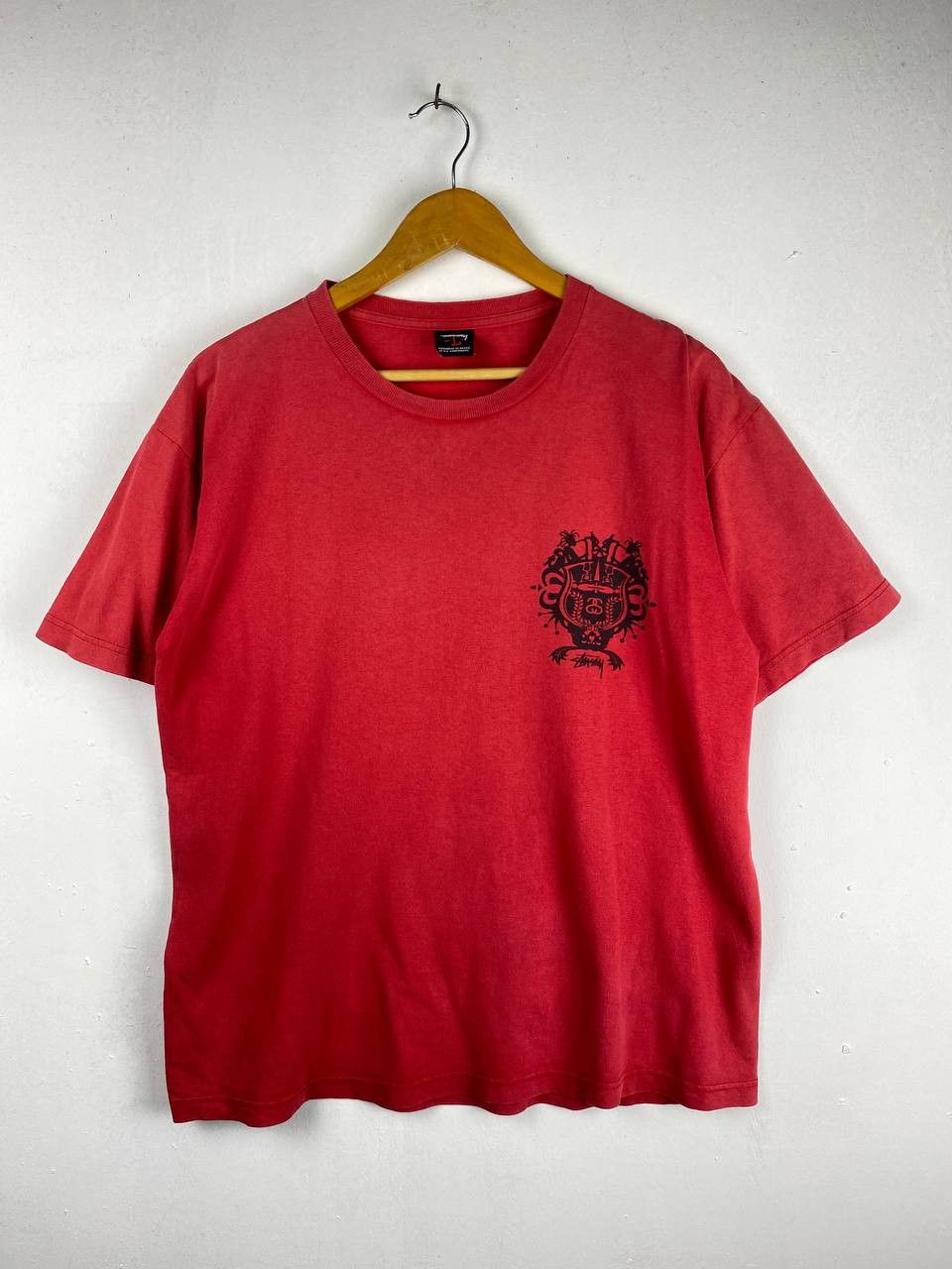 Stussy stussy streetwear red tee nice design Size US L / EU 52-54 / 3 - 2 Thumbnail