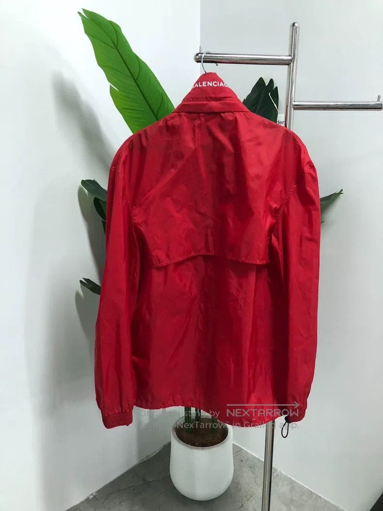 Balenciaga Balenciaga Red printed pattern logo windbreaker jacket Size US S / EU 44-46 / 1 - 2 Thumbnail