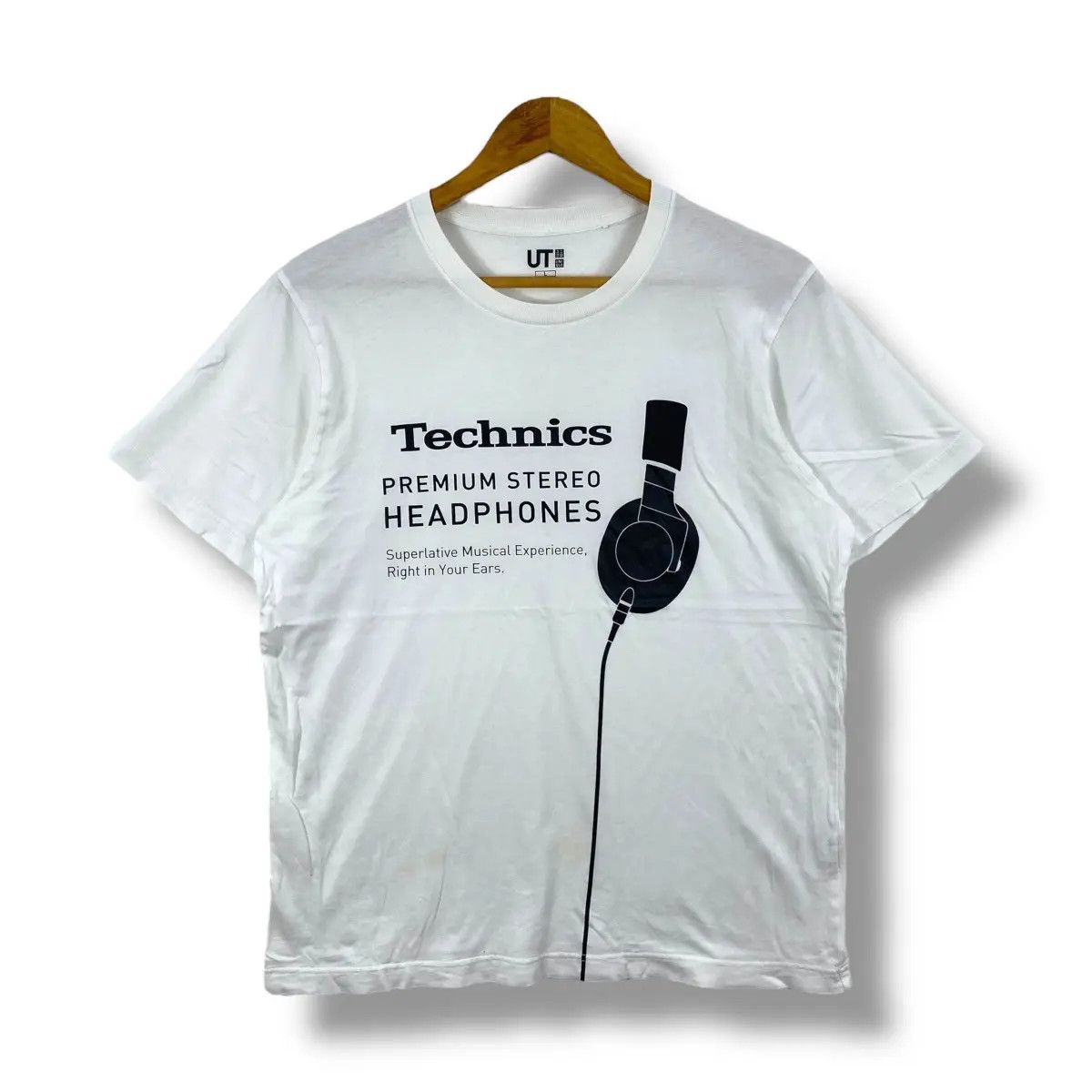 Rap Tees TECHNICS Premium Stereo Headphones Graphic Tee Shirt Large Size US L / EU 52-54 / 3 - 1 Thumbnail