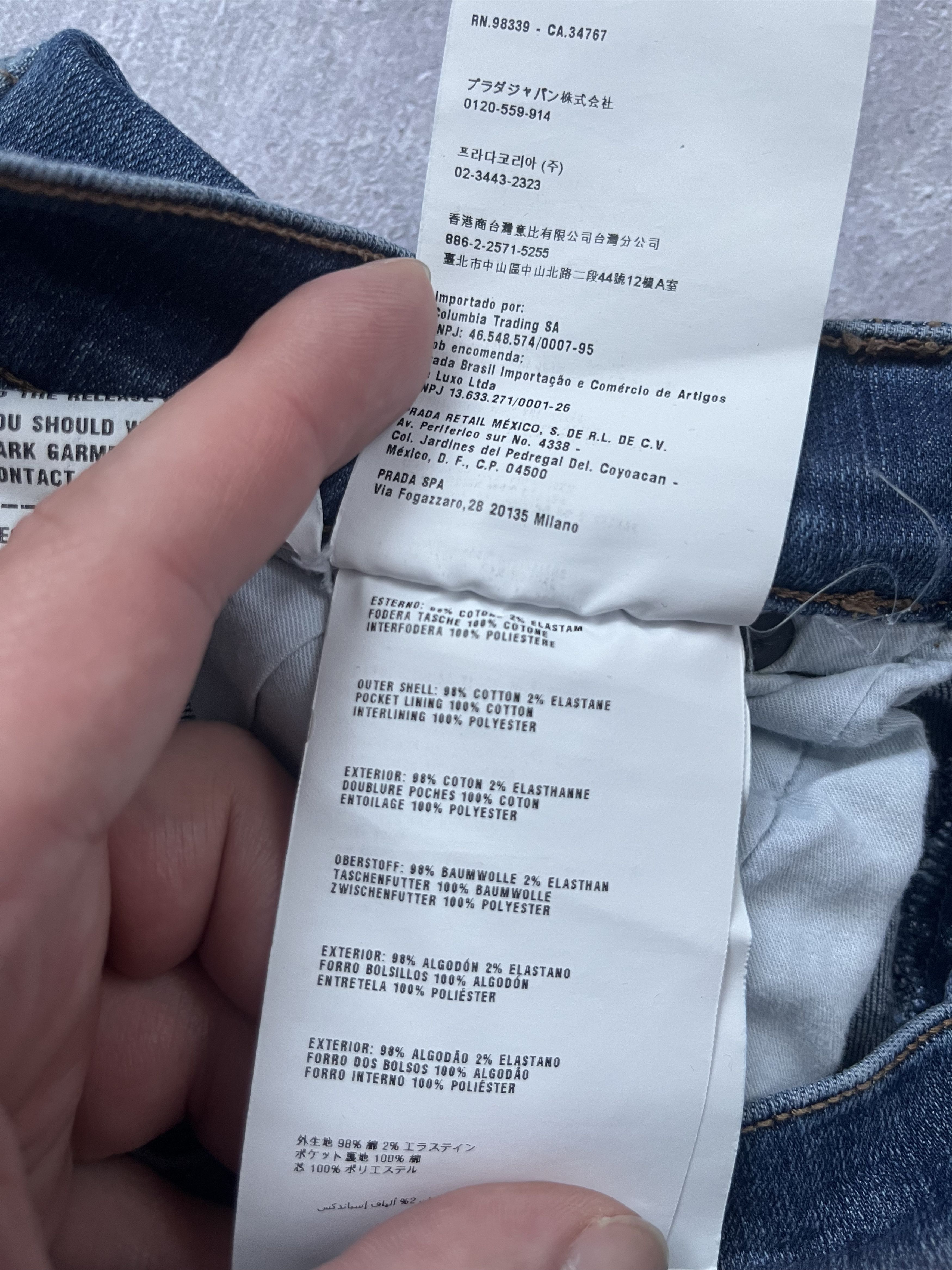 Prada Prada Denim Jeans Women Blue Black Tab Size 30 Size 30" / US 8 / IT 44 - 18 Thumbnail
