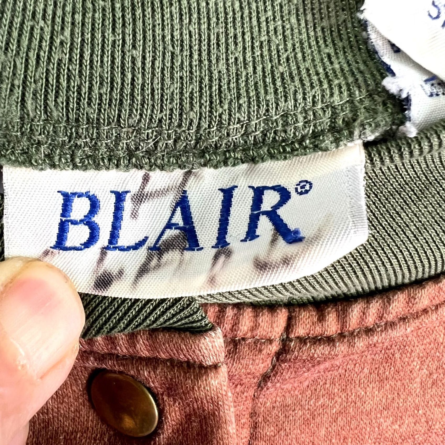 Blair Blair Jacket Womens Size L Brown Cat Pattern Mid-Length Zip Pockets Fall Knit Cotton Blend Blurred? Size L / US 10 / IT 46 - 6 Thumbnail