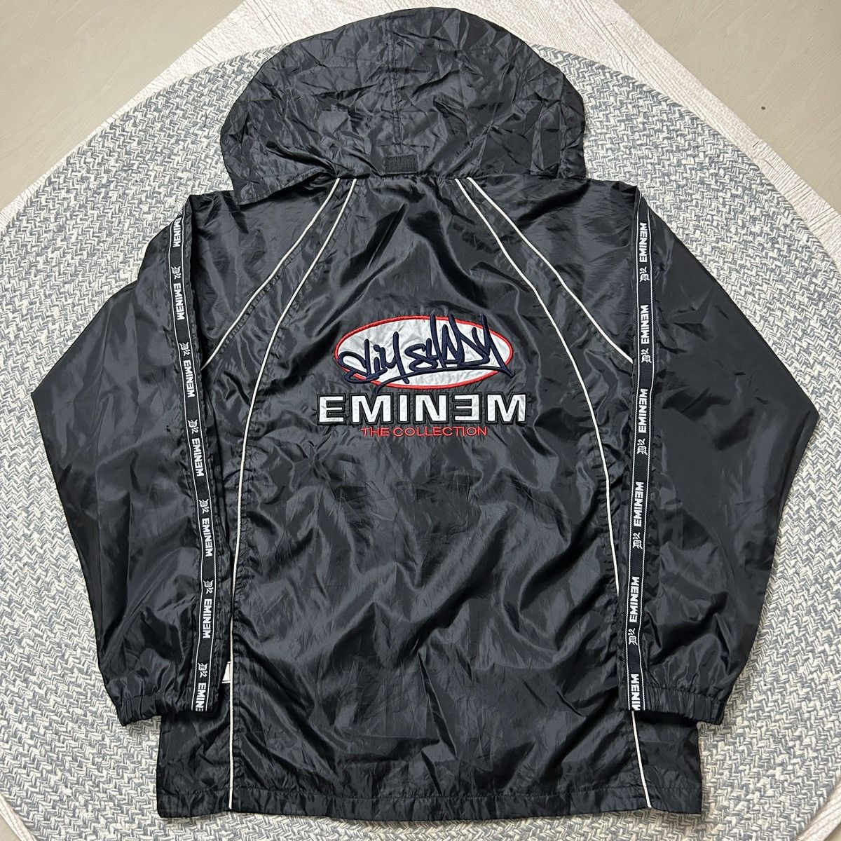 Eminem × Rap Tees × Vintage Vintage 00s Eminem slim shady jacket with detatchable hood Size US M / EU 48-50 / 2 - 6 Thumbnail