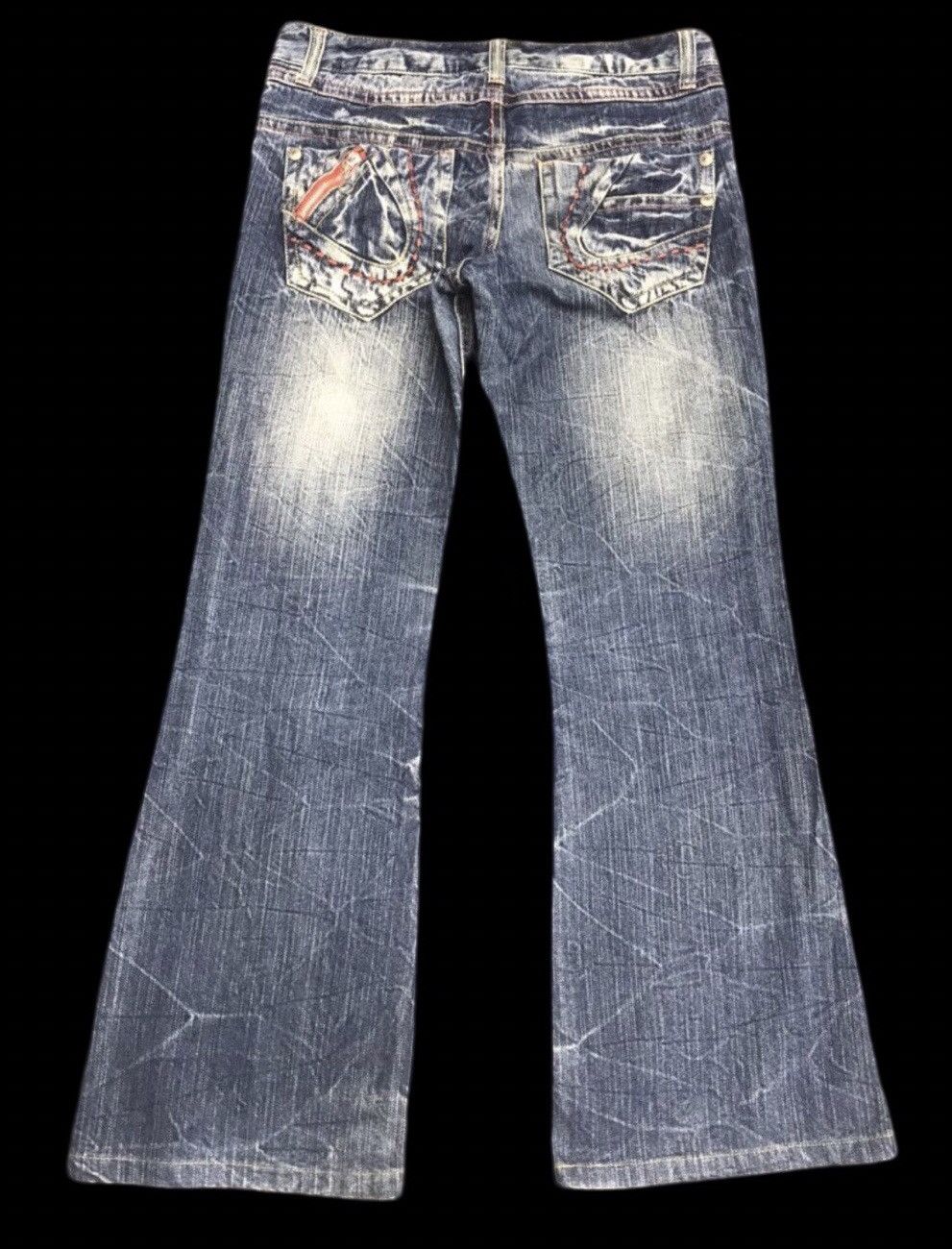 Japanese Brand Bootcut🔥 Blow By Blue Low Rise Jeans Unisex Size 31" - 2 Thumbnail