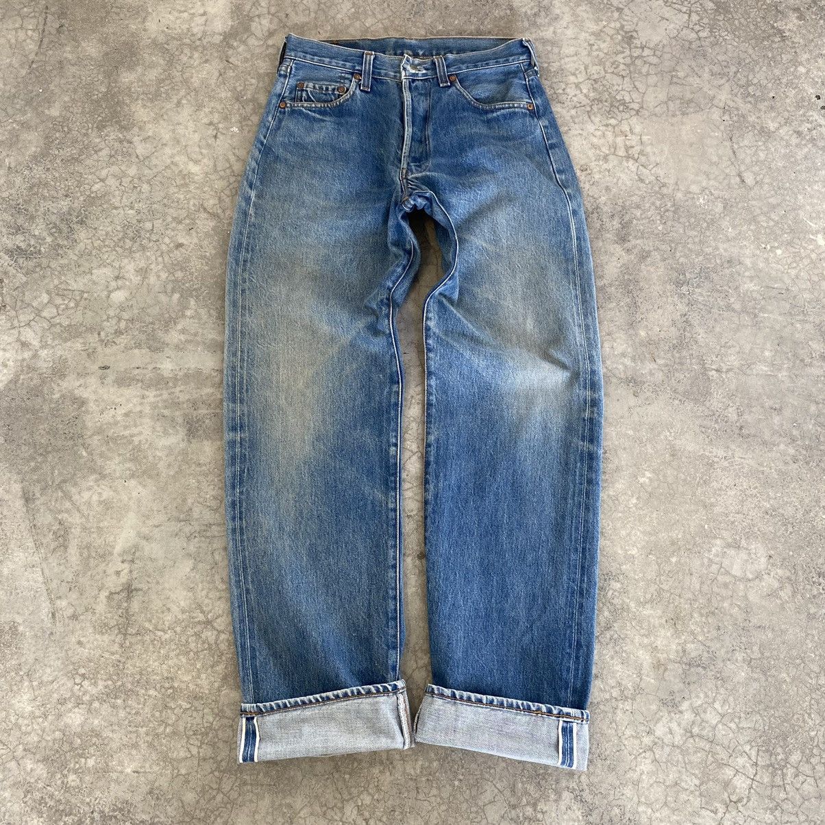 Vintage 90's Levis 501 Big E Faded Selvedge LVC Jeans